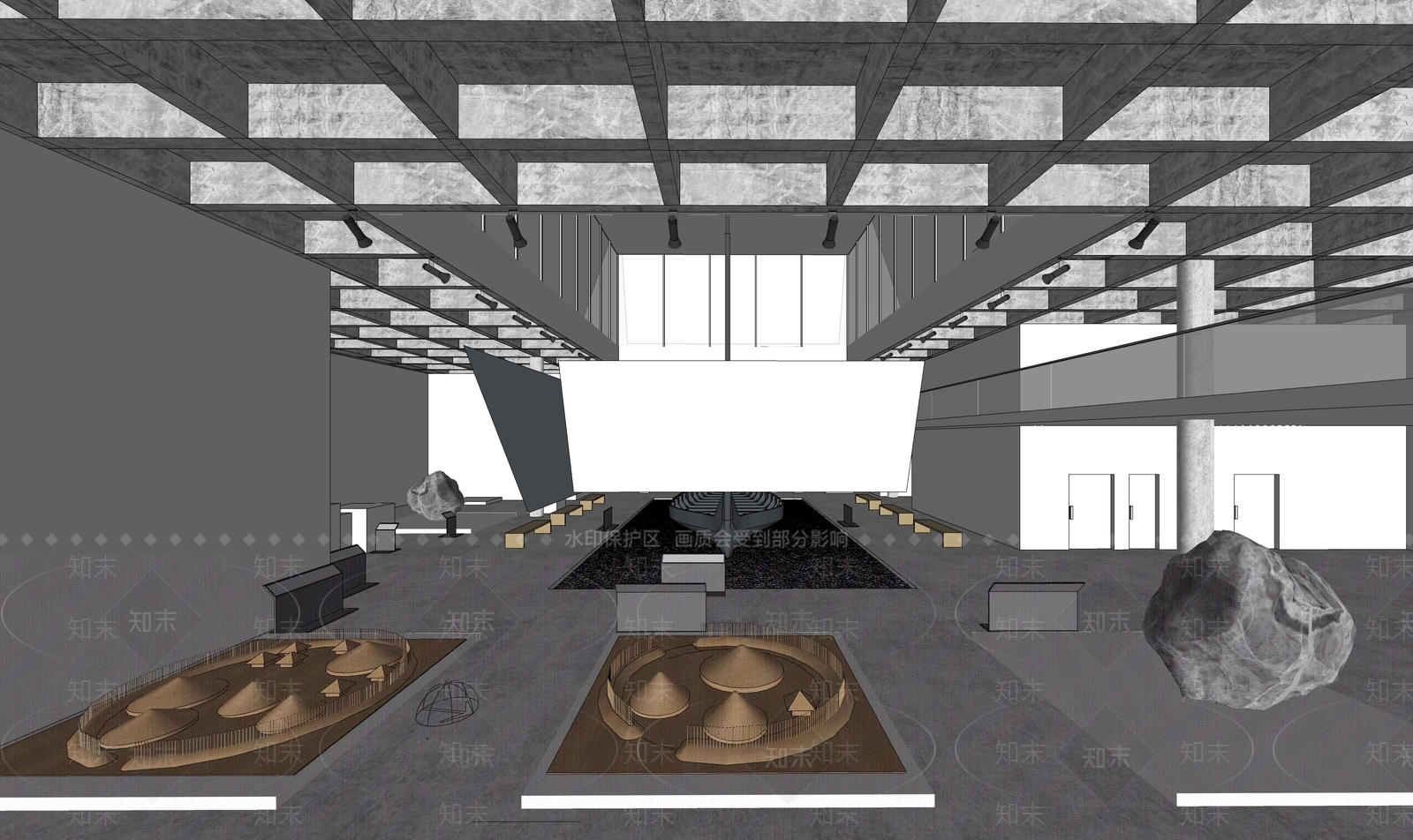 现代其他文化空间SU模型下载【ID:1171791997】