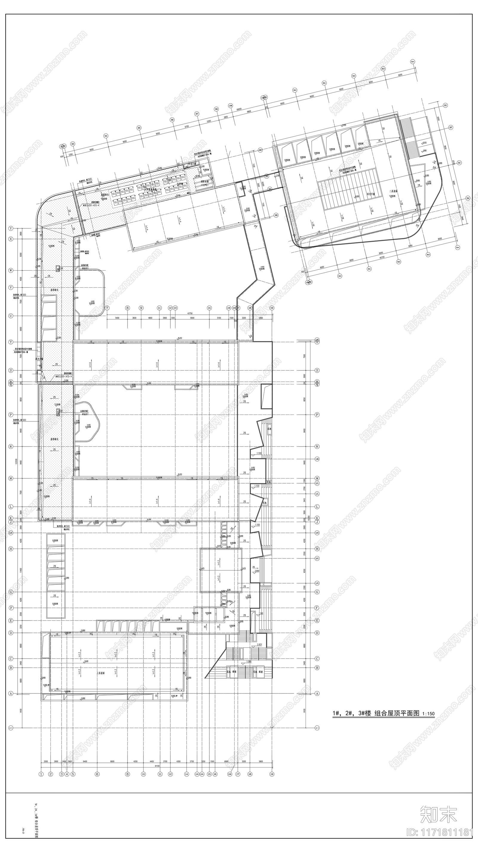 现代学校建筑cad施工图下载【ID:1171811181】