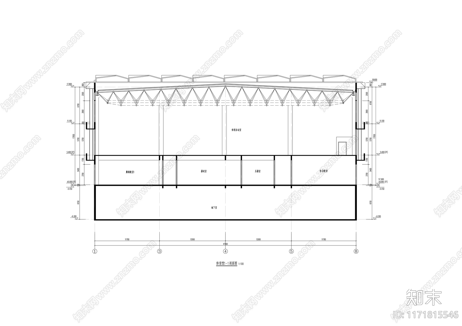 现代学校建筑cad施工图下载【ID:1171815546】
