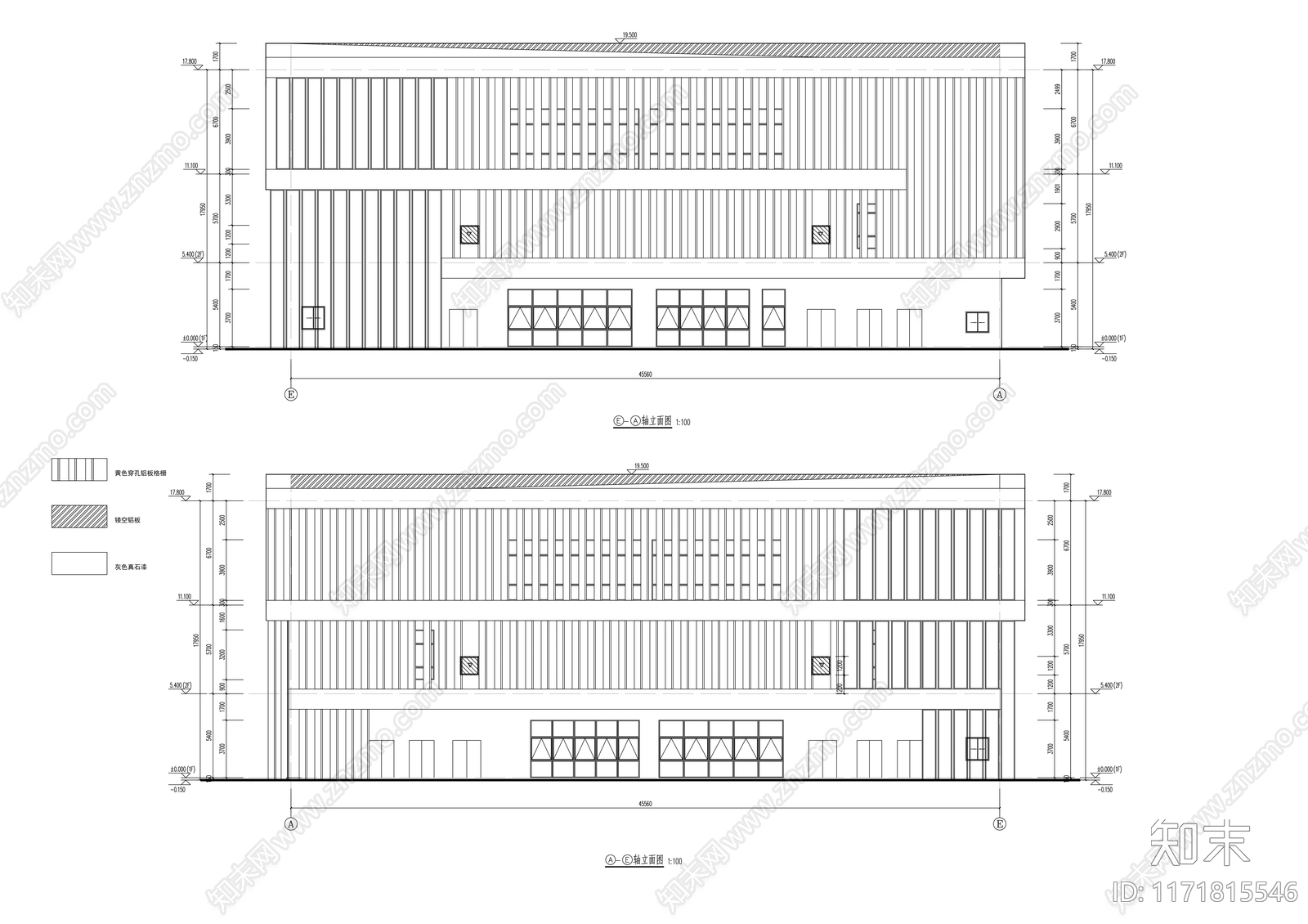 现代学校建筑cad施工图下载【ID:1171815546】