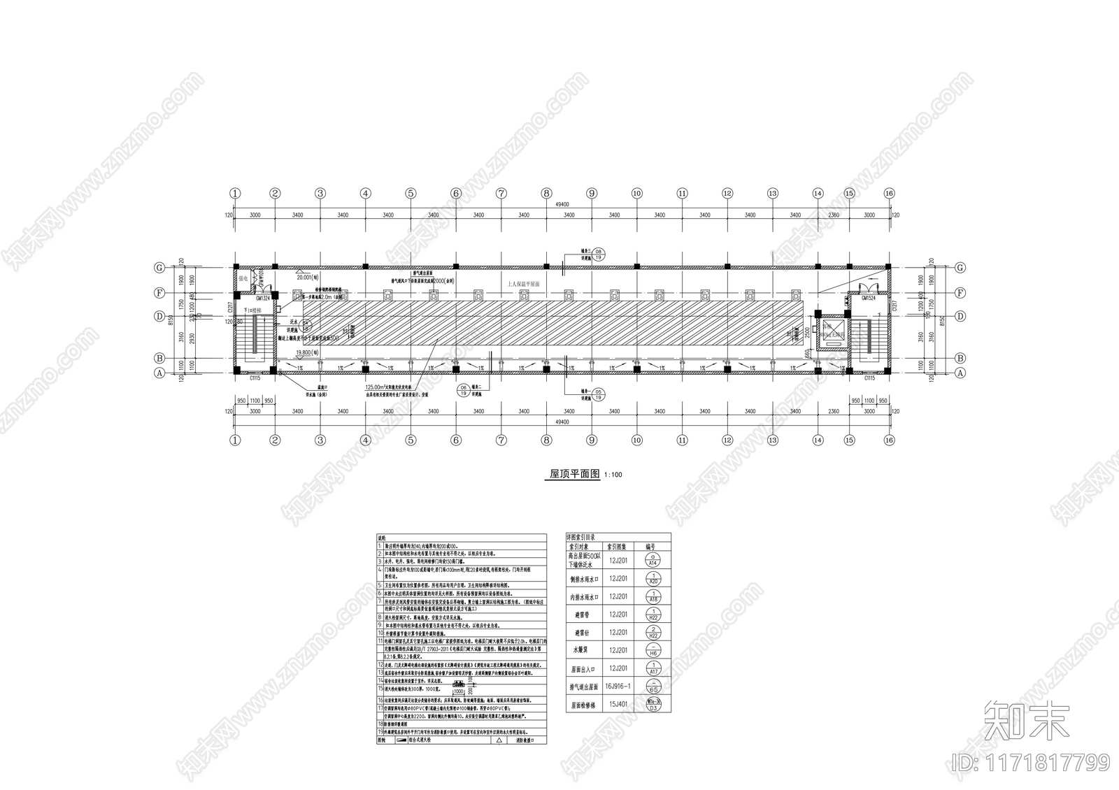 现代学校建筑cad施工图下载【ID:1171817799】