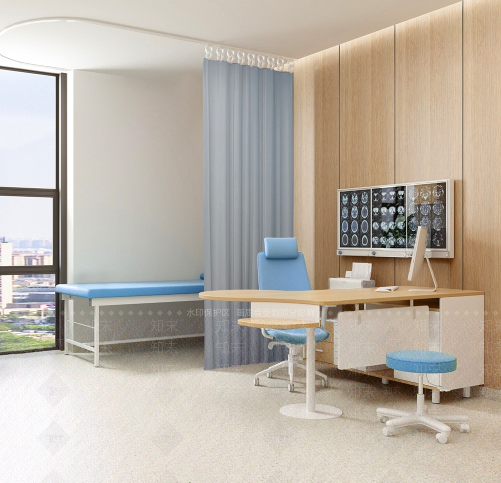 现代医院SU模型下载【ID:1171822343】