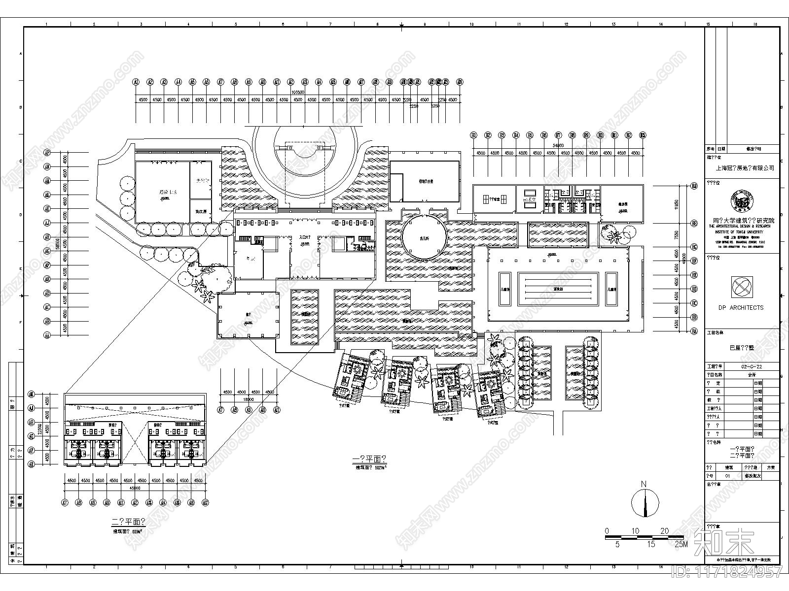 现代新中式住宅楼建筑cad施工图下载【ID:1171824957】