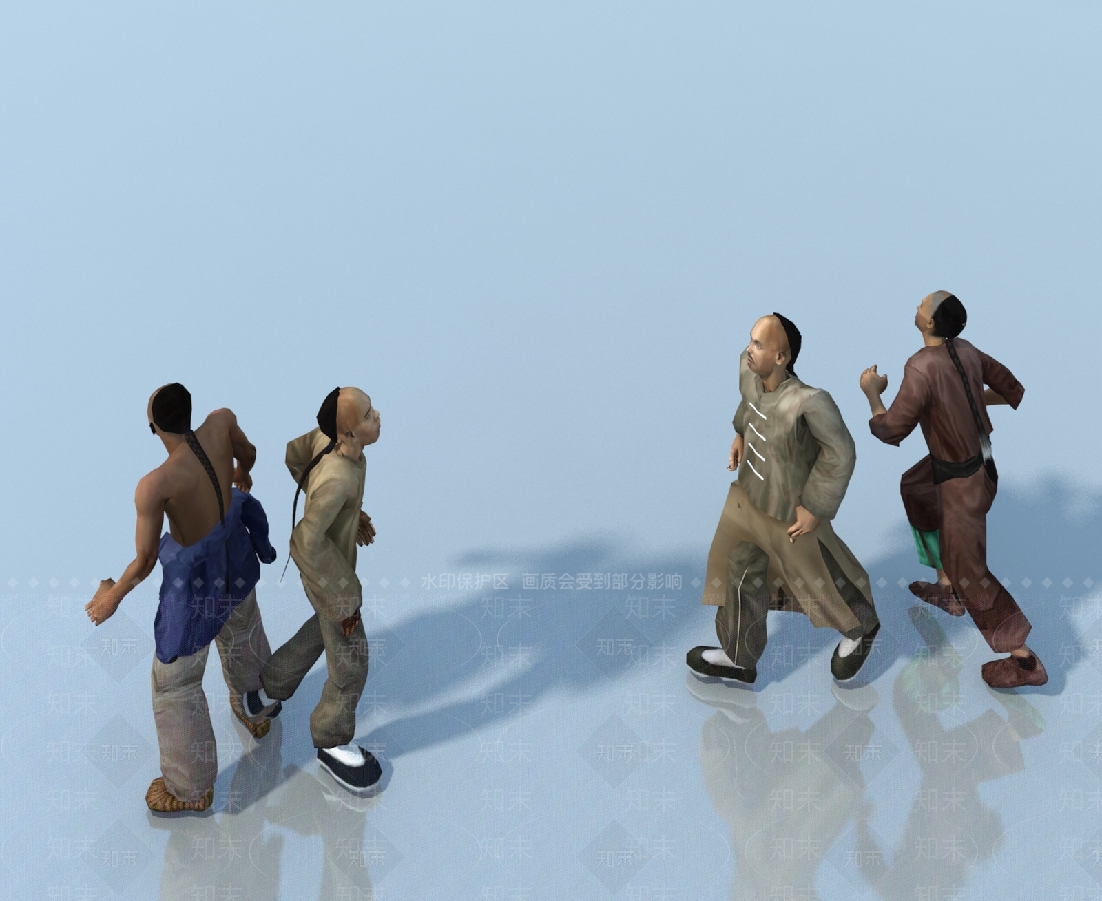 现代几类组合3D模型下载【ID:1171826398】