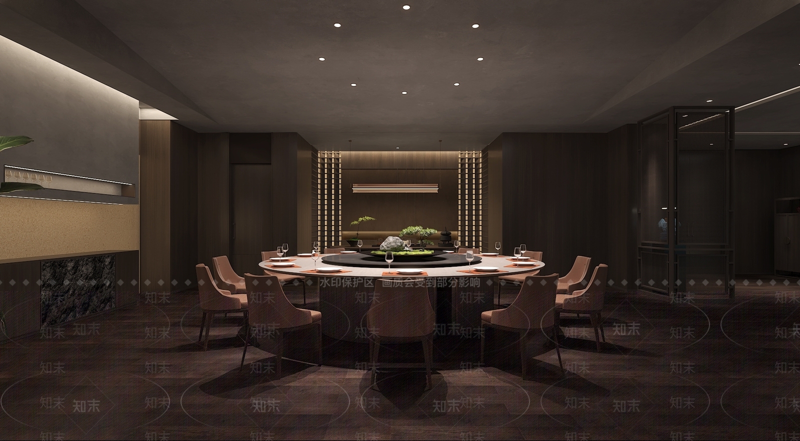 新中式现代包厢3D模型下载【ID:1171827176】