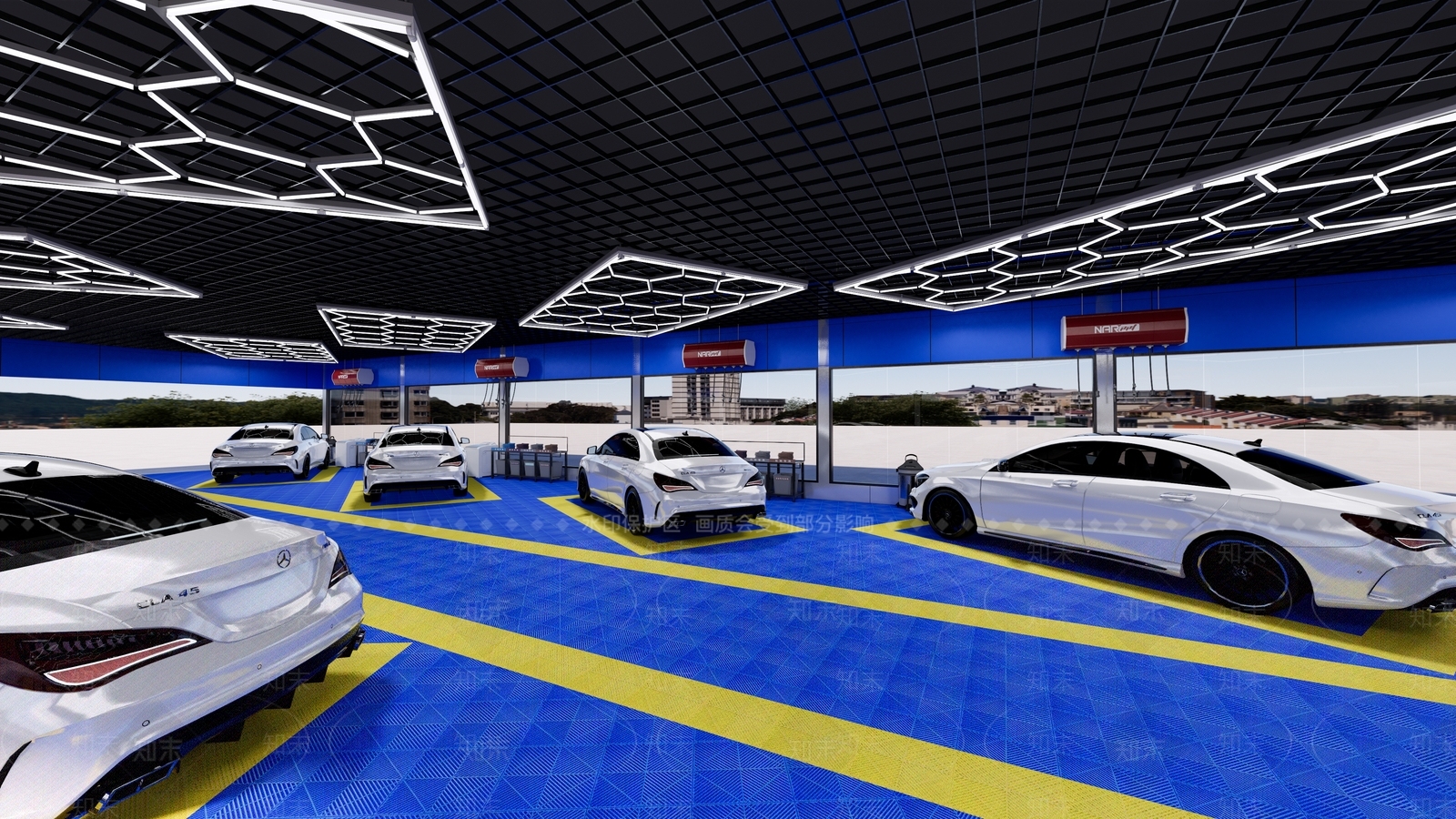 现代汽车4S店SU模型下载【ID:1171836236】
