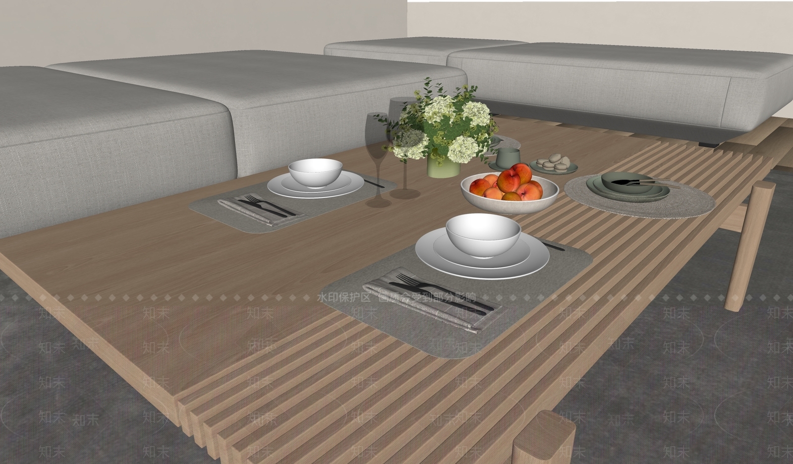 餐具SU模型下载【ID:1171839371】