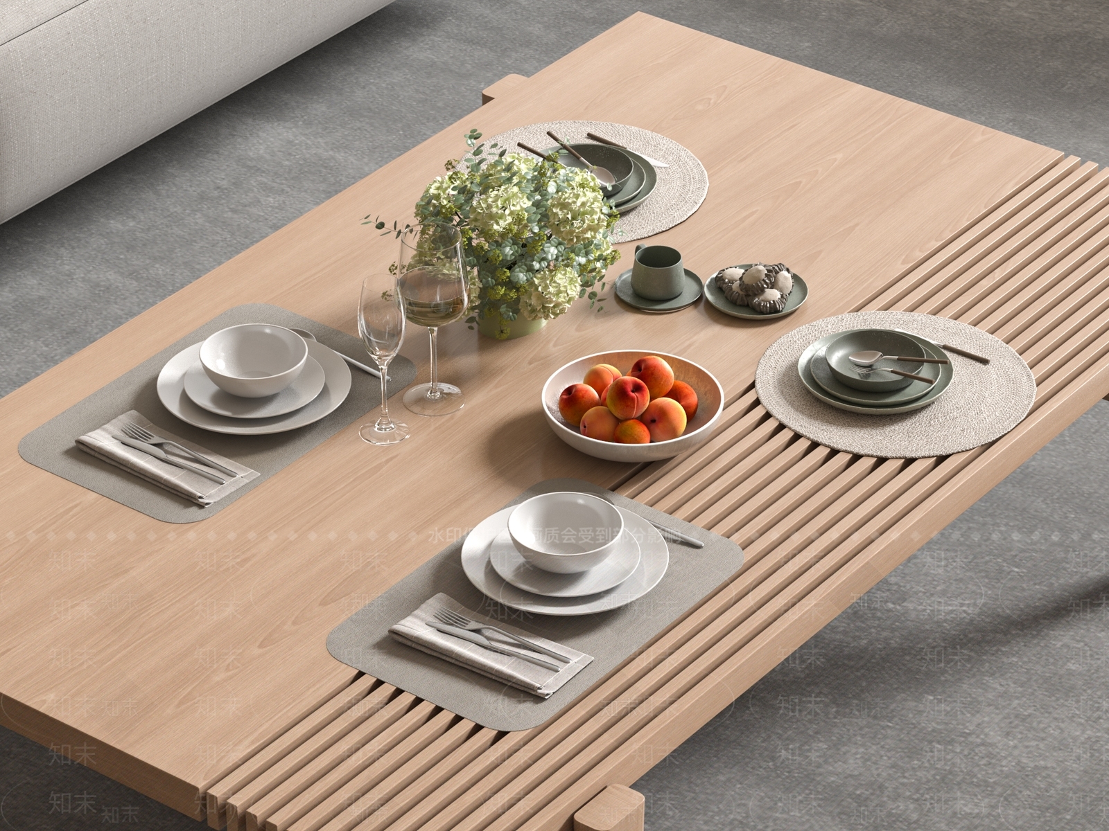 餐具SU模型下载【ID:1171839371】