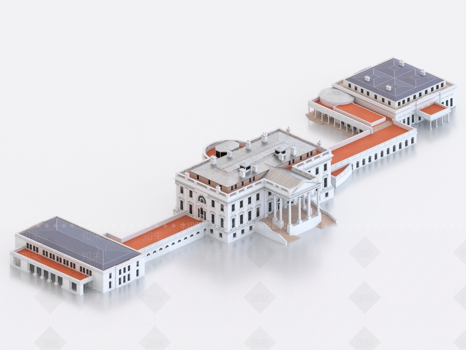 欧式其他文体建筑3D模型下载【ID:1171846865】