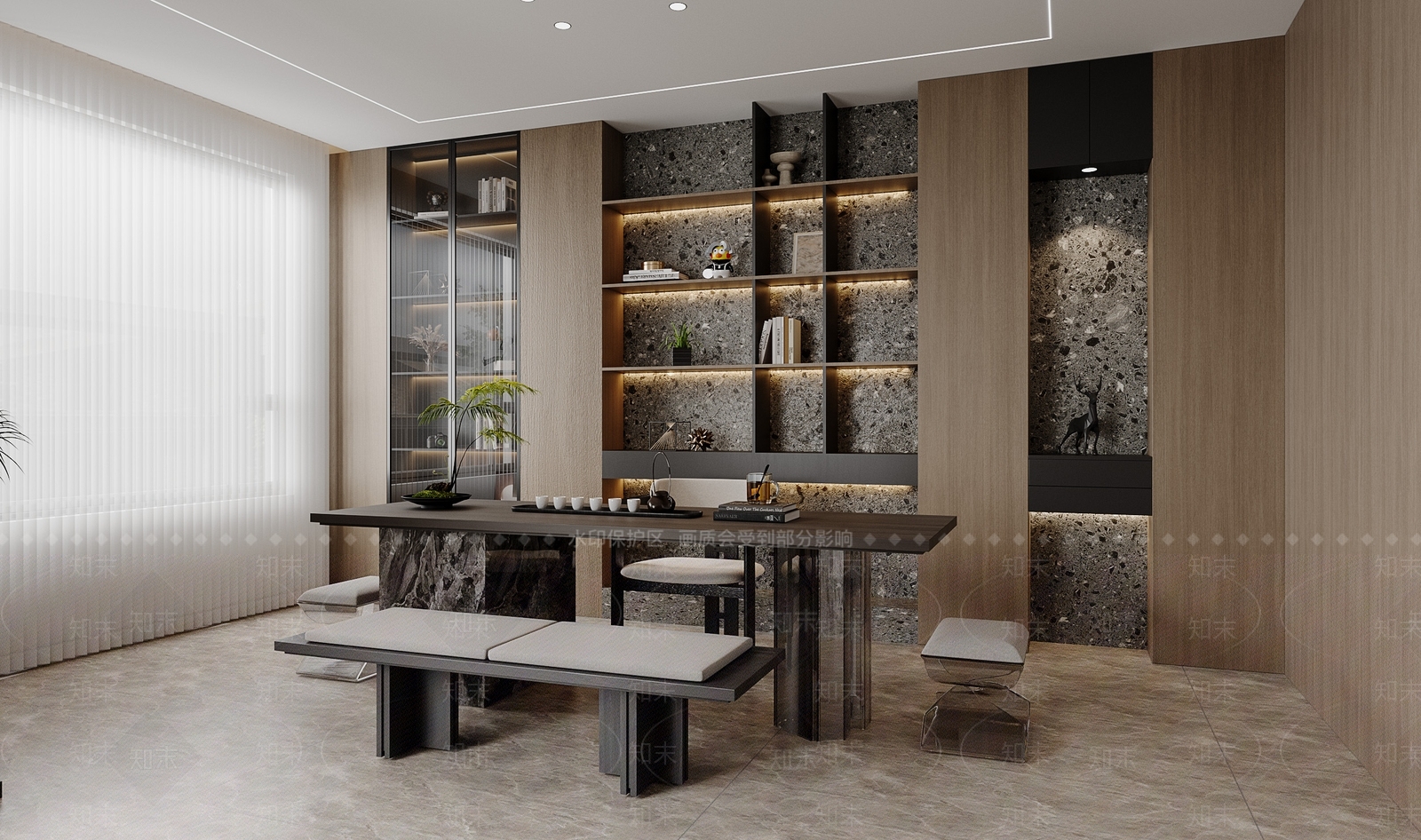 现代玄关3D模型下载【ID:1221471405】