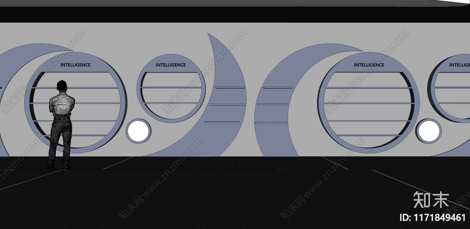 现代科技展厅SU模型下载【ID:1171849461】