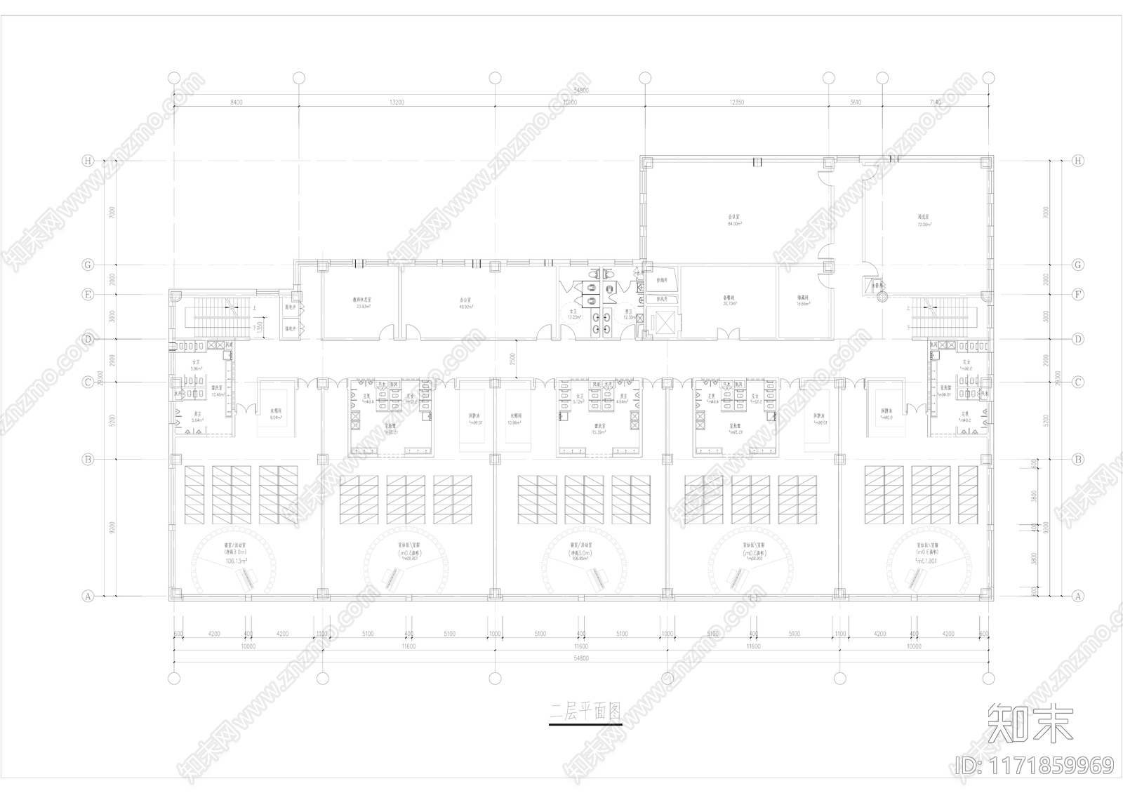 现代幼儿园建筑施工图下载【ID:1171859969】