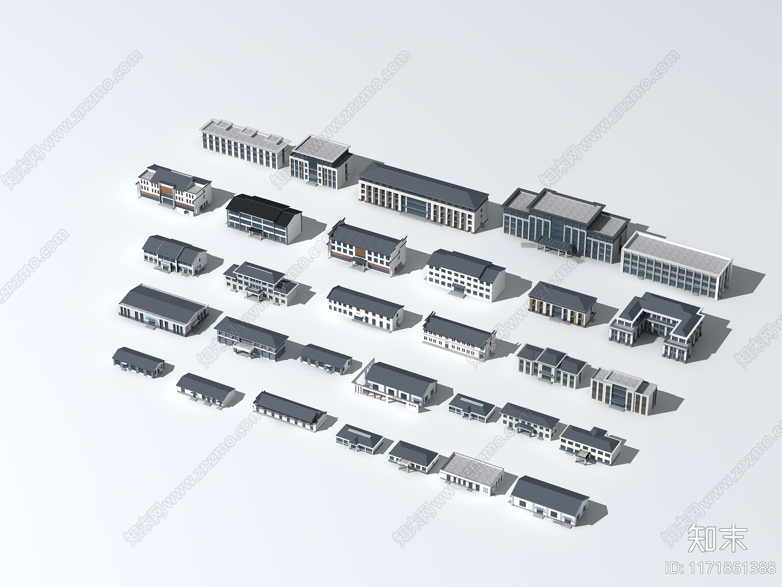 现代其他建筑外观3D模型下载【ID:1171861388】