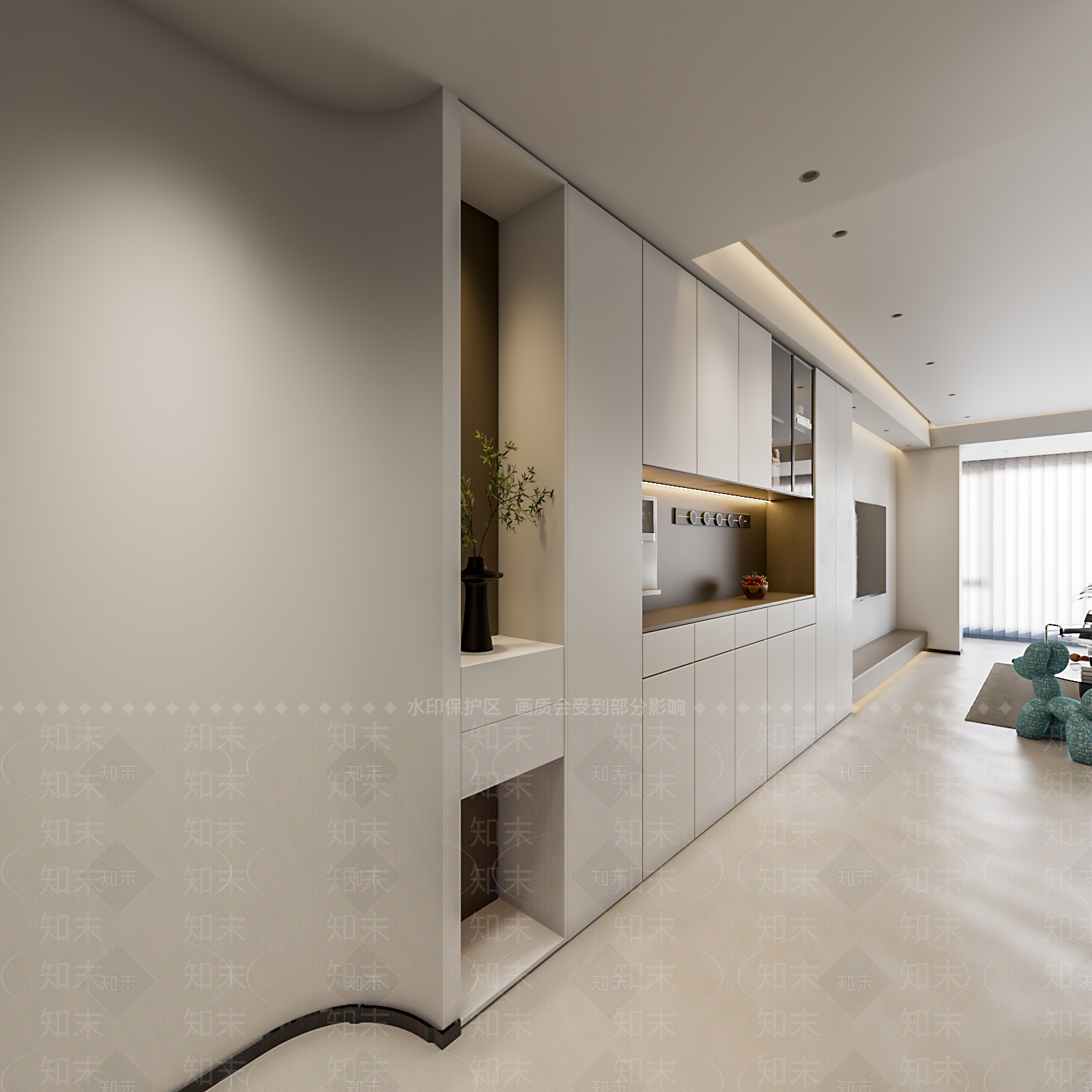 现代开放式厨房3D模型下载【ID:1214755048】