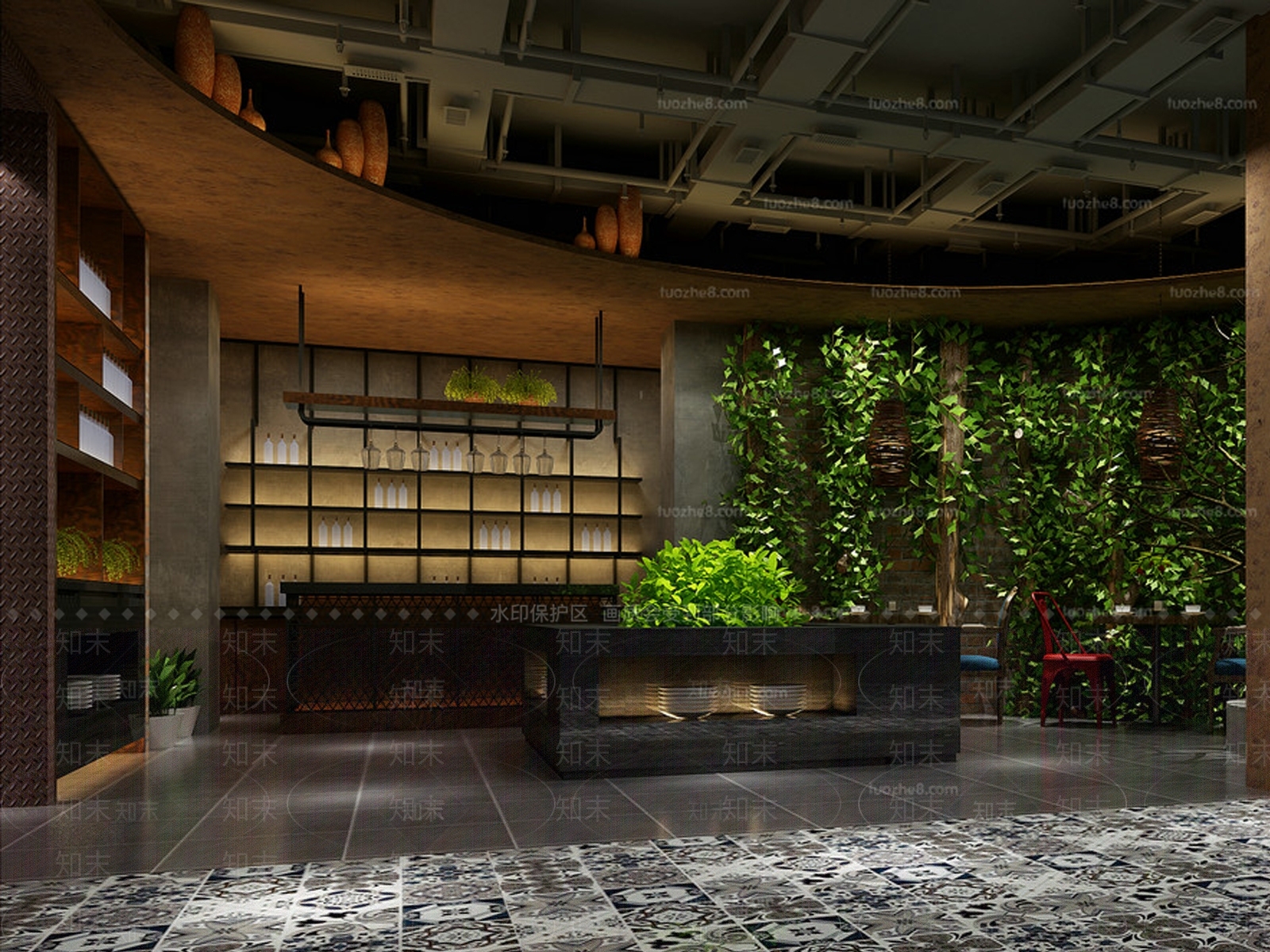 工业其他餐饮空间3D模型下载【ID:1171866320】