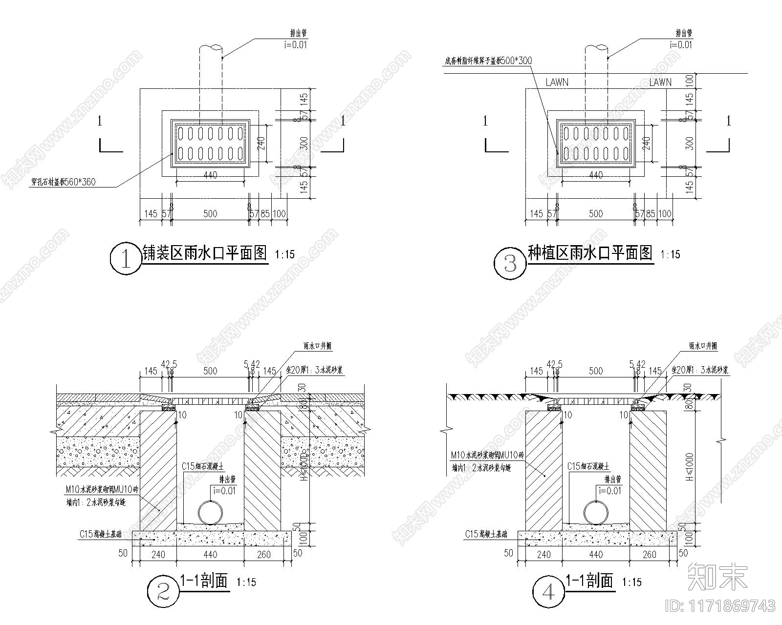 现代小区景观cad施工图下载【ID:1171869743】