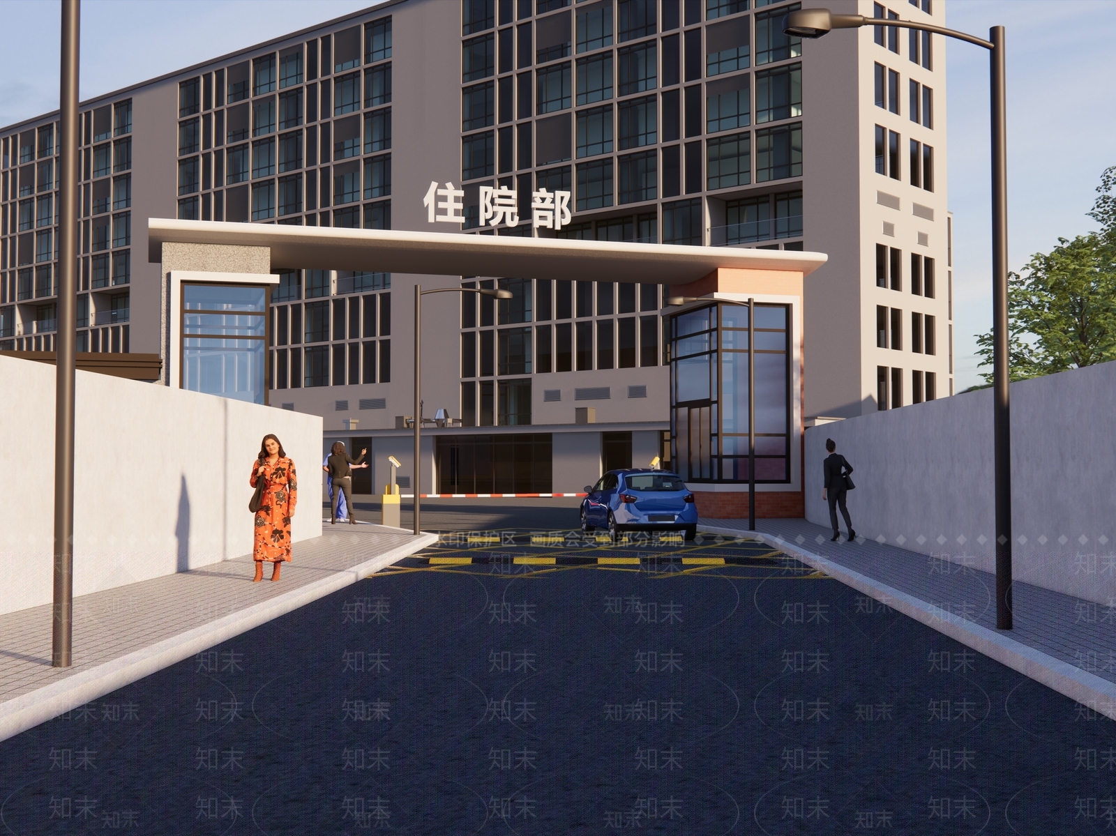 现代简约医院SU模型下载【ID:1171870245】