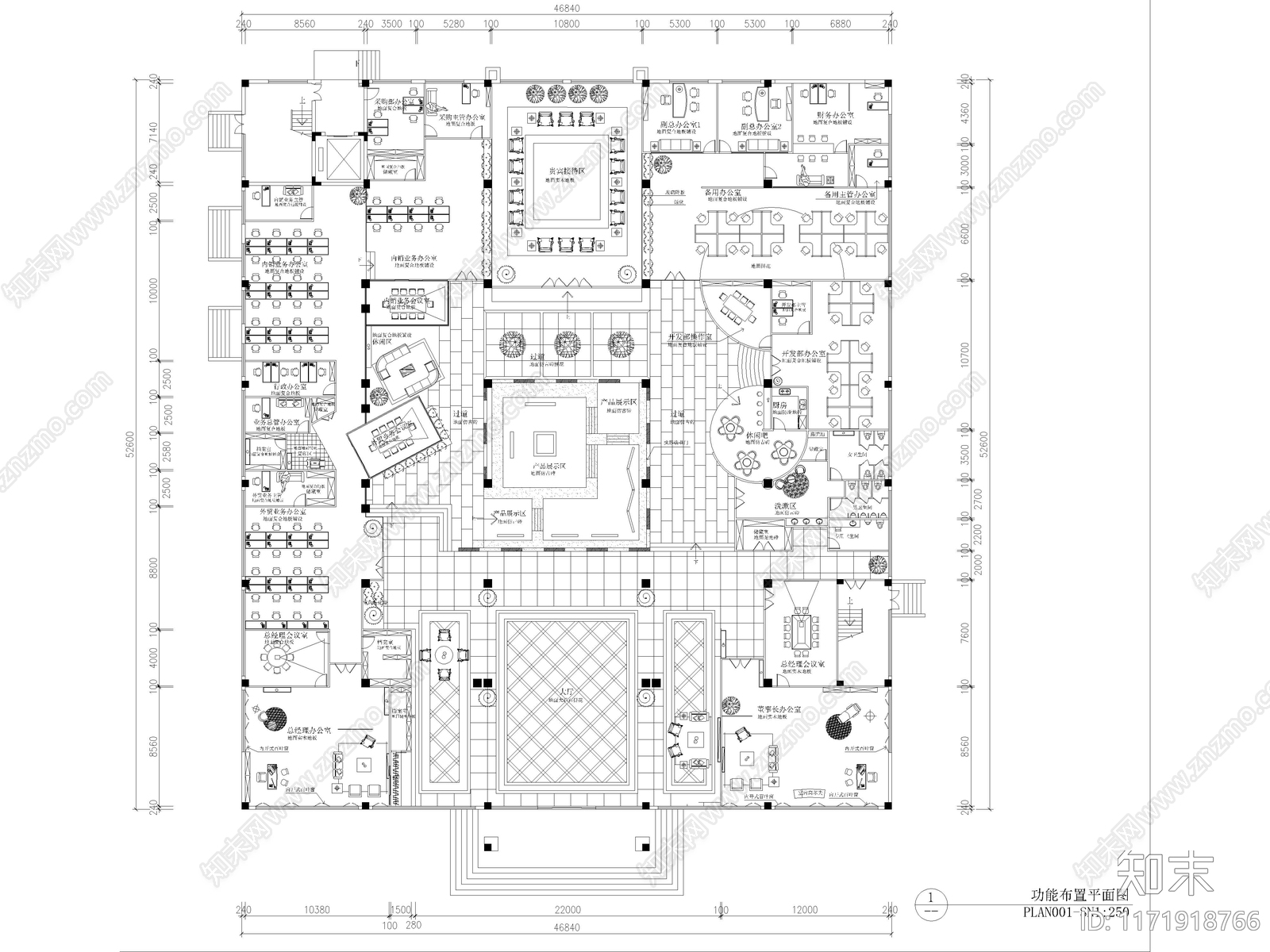 48套最新办公空间CAD施工图施工图下载【ID:1171918766】