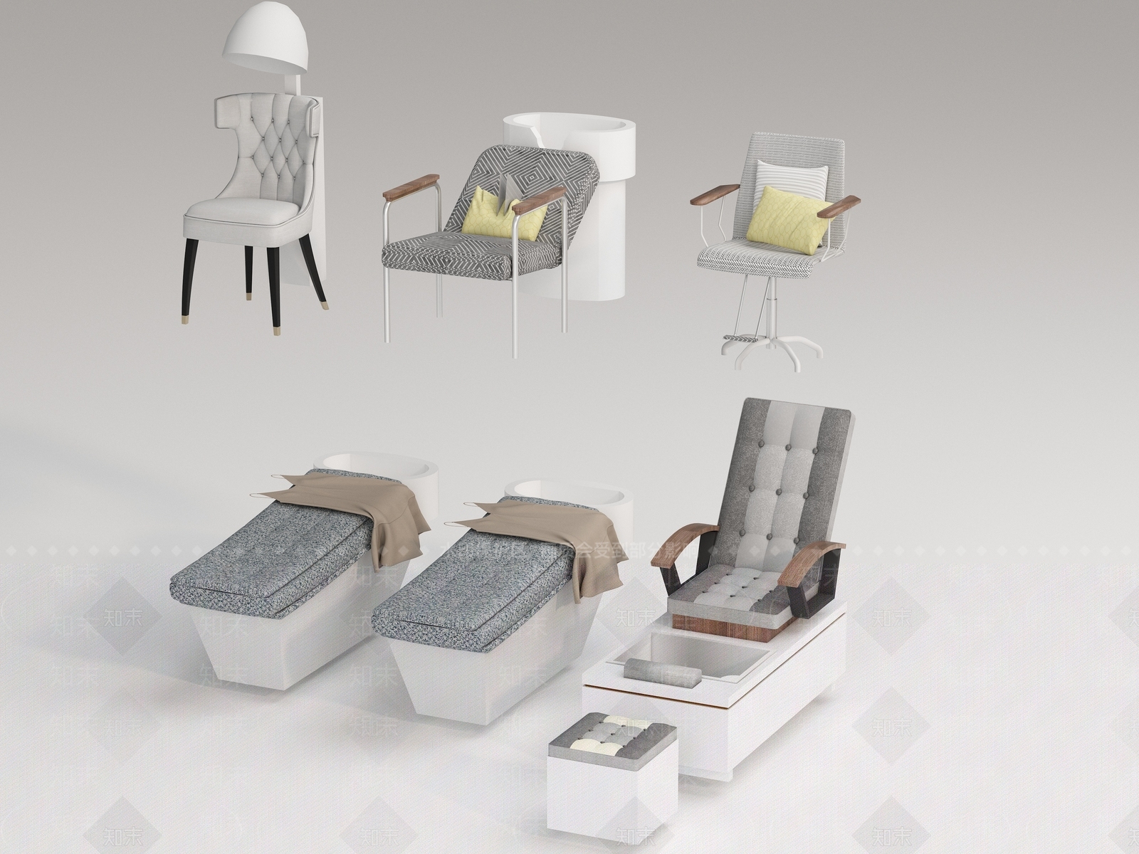 现代按摩椅3D模型下载【ID:1171888458】