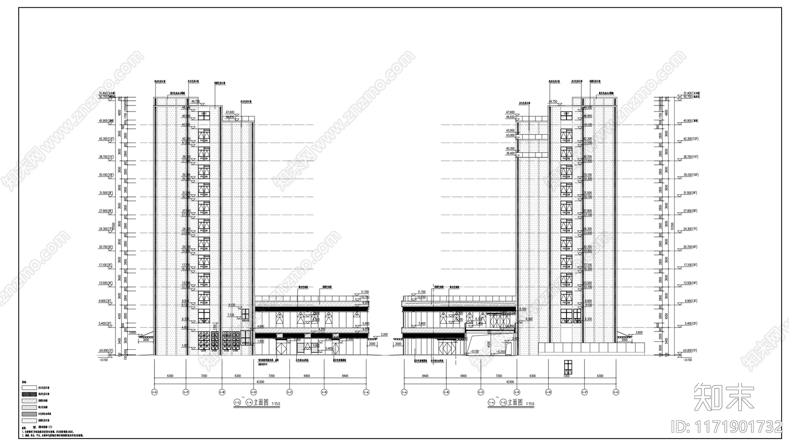 现代其他居住建筑cad施工图下载【ID:1171901732】