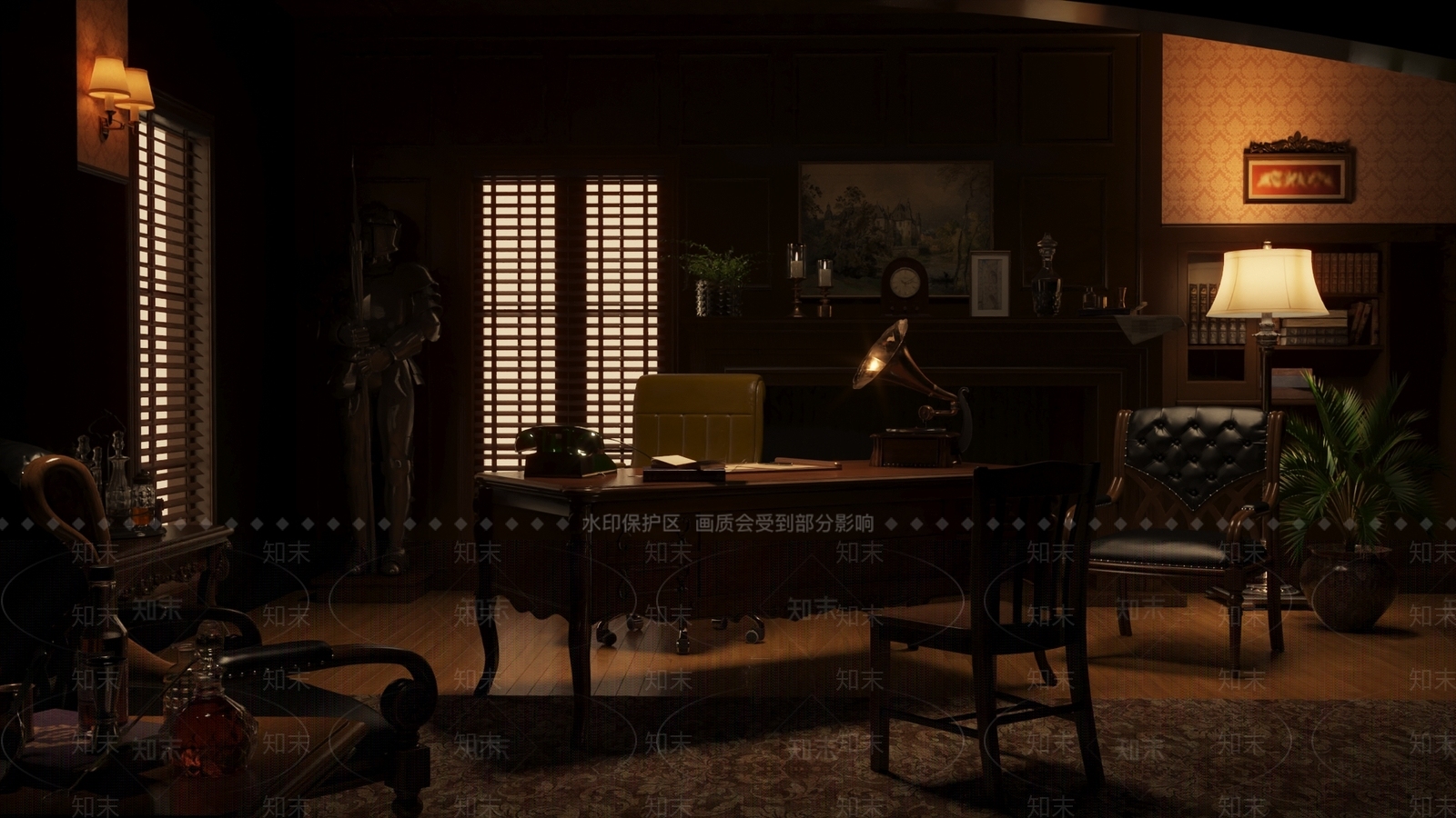 现代办公室3D模型下载【ID:1214755259】