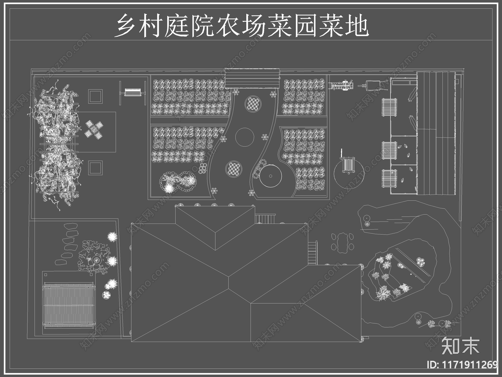 现代菜地图库cad施工图下载【ID:1171911269】