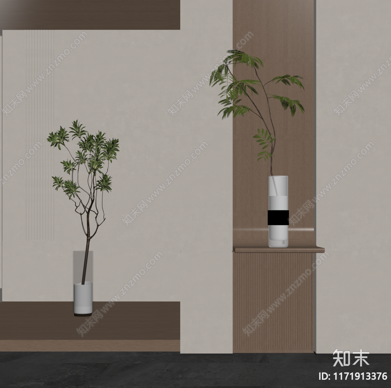 盆栽SU模型下载【ID:1171913376】