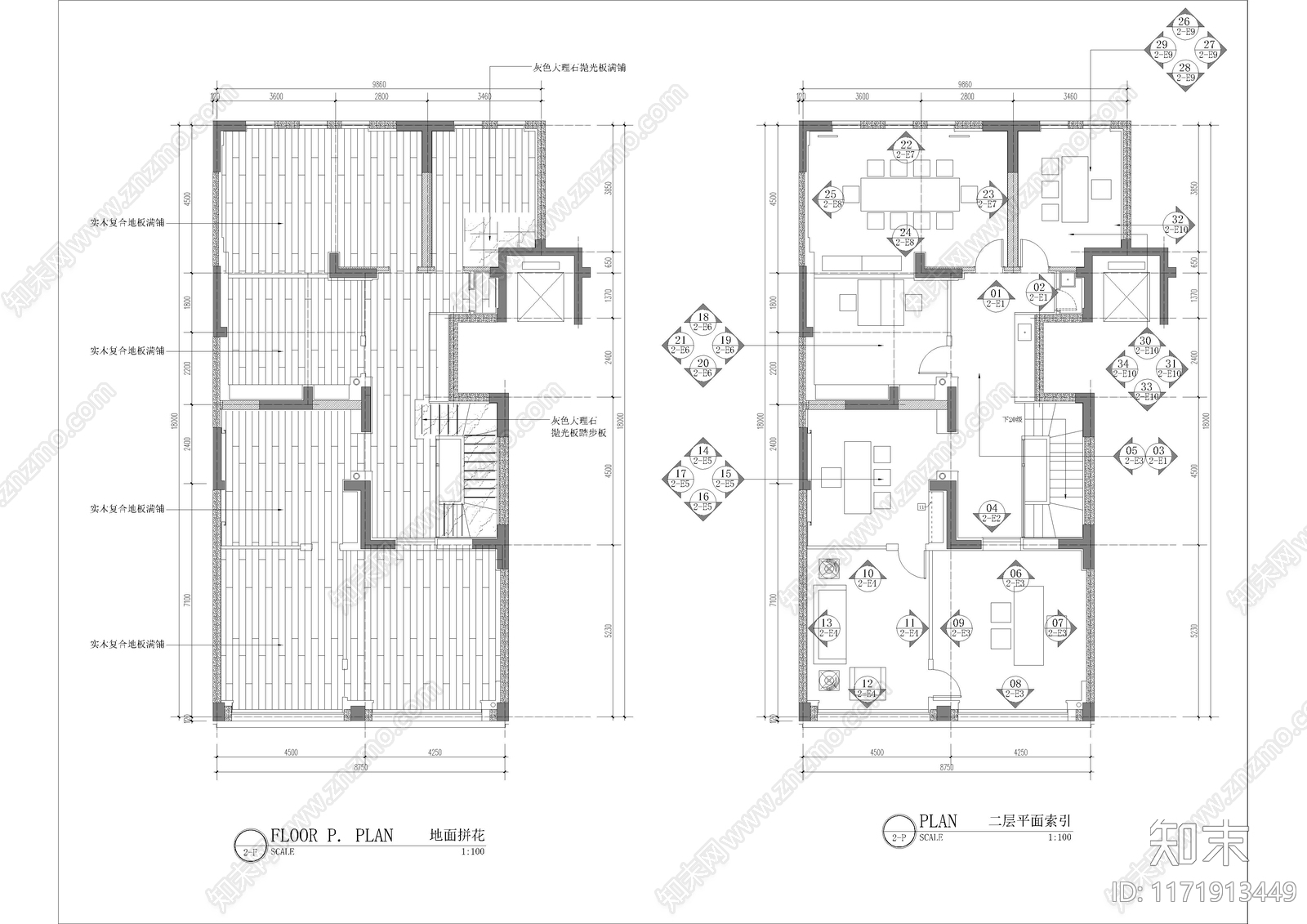 新中式其他商业空间cad施工图下载【ID:1171913449】