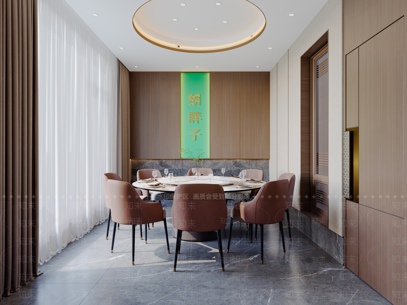 新中式包厢3D模型下载【ID:1171915358】