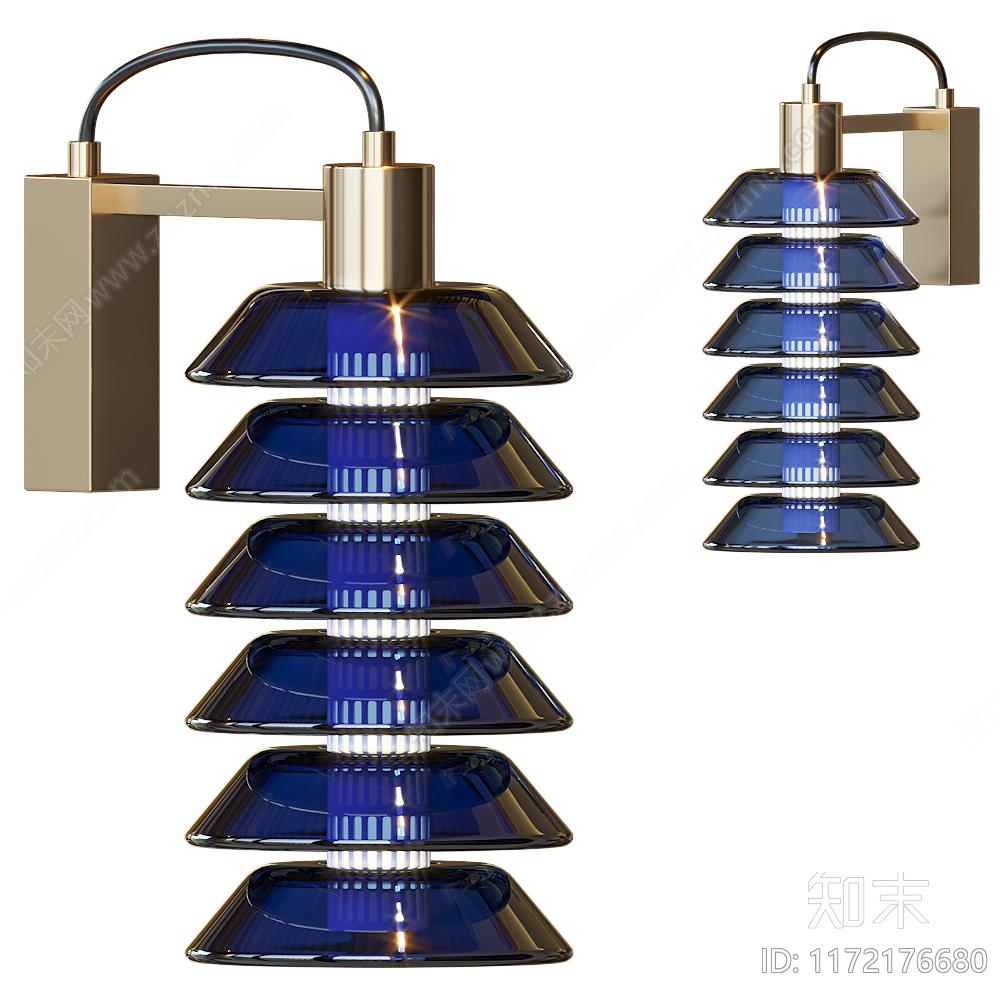 法式美式壁灯SU模型下载【ID:1172176680】