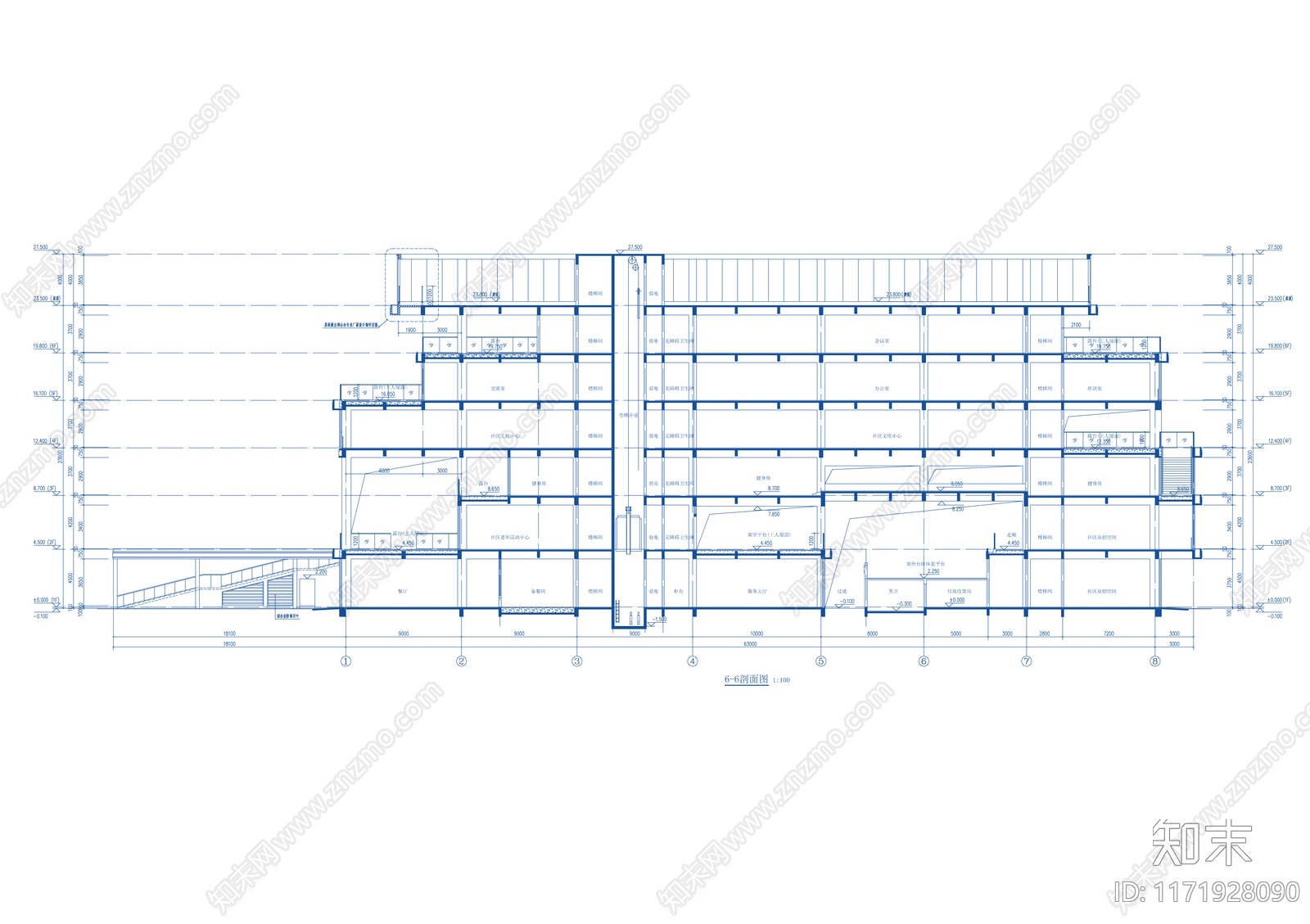 现代其他公共建筑施工图下载【ID:1171928090】