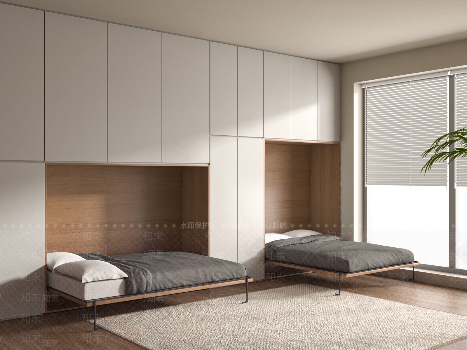 现代其他床具SU模型下载【ID:1171929794】