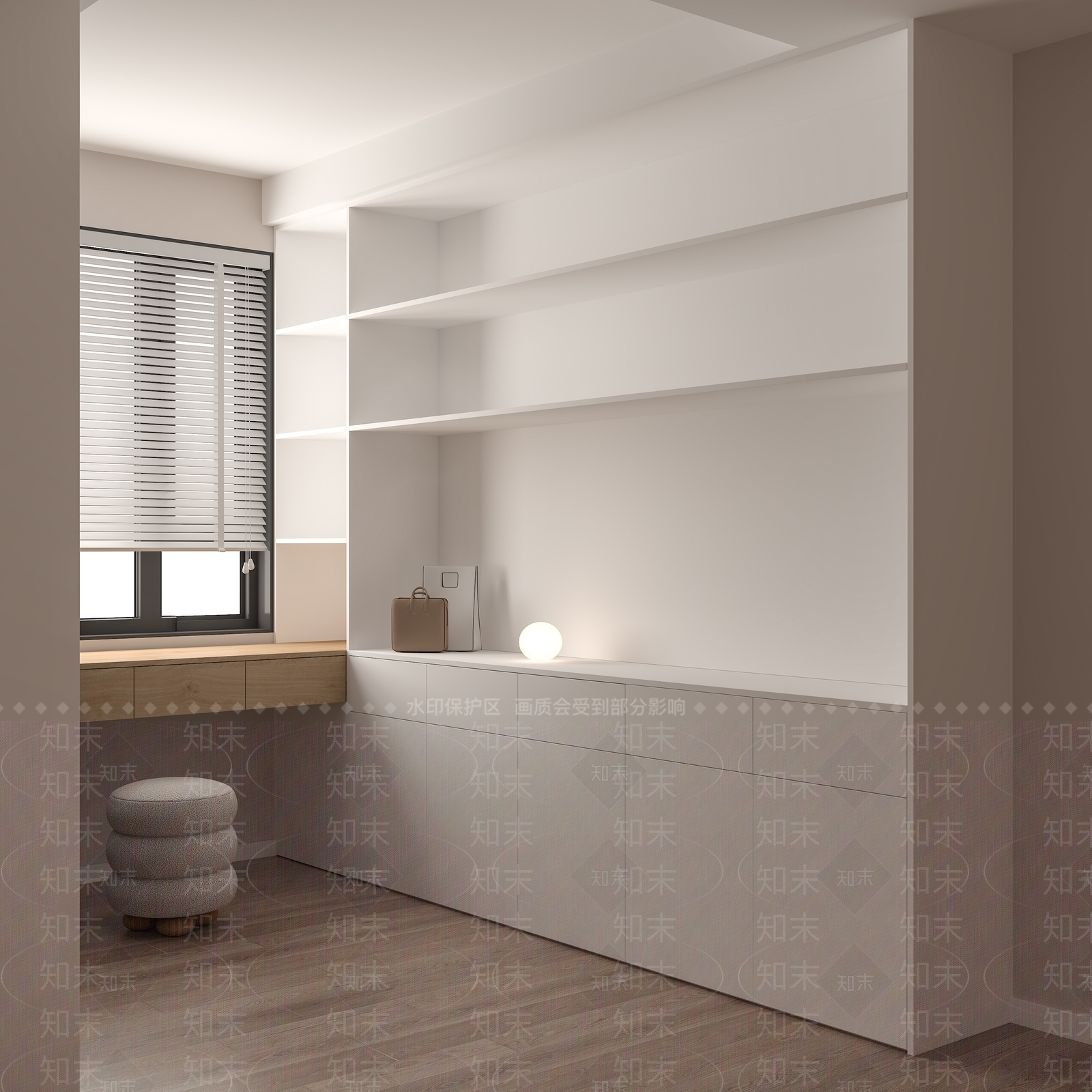 现代衣帽间3D模型下载【ID:1171938540】