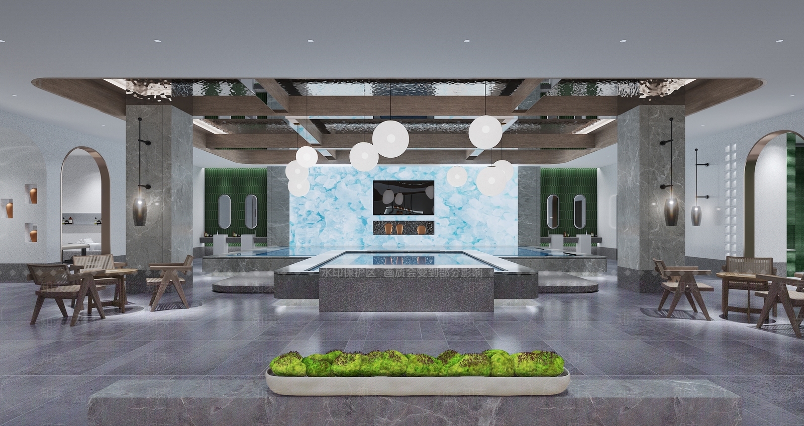 现代轻奢酒店3D模型下载【ID:1171940449】