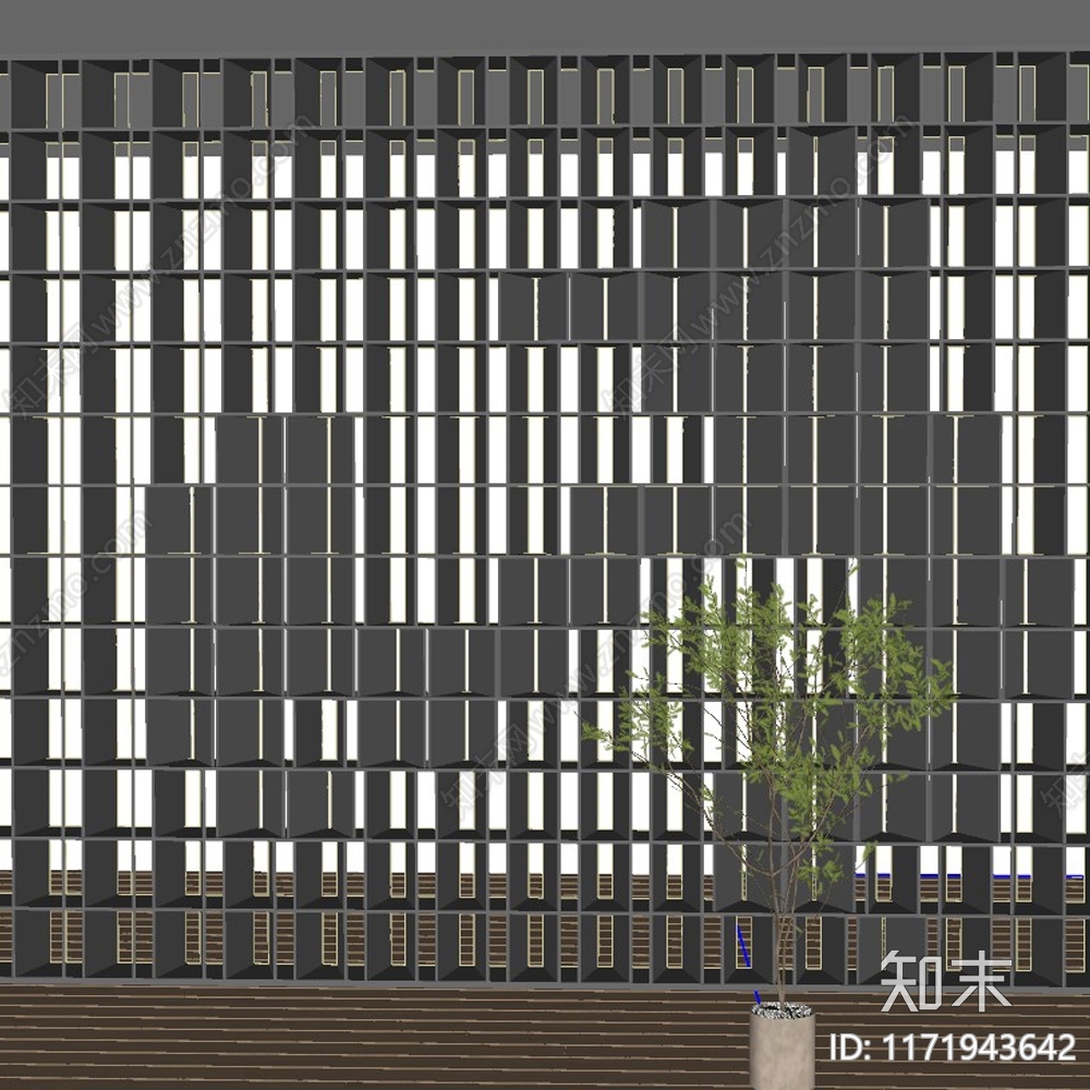 现代艺术装置SU模型下载【ID:1171943642】