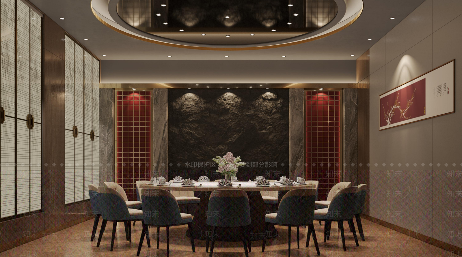 现代包厢3D模型下载【ID:1171945277】