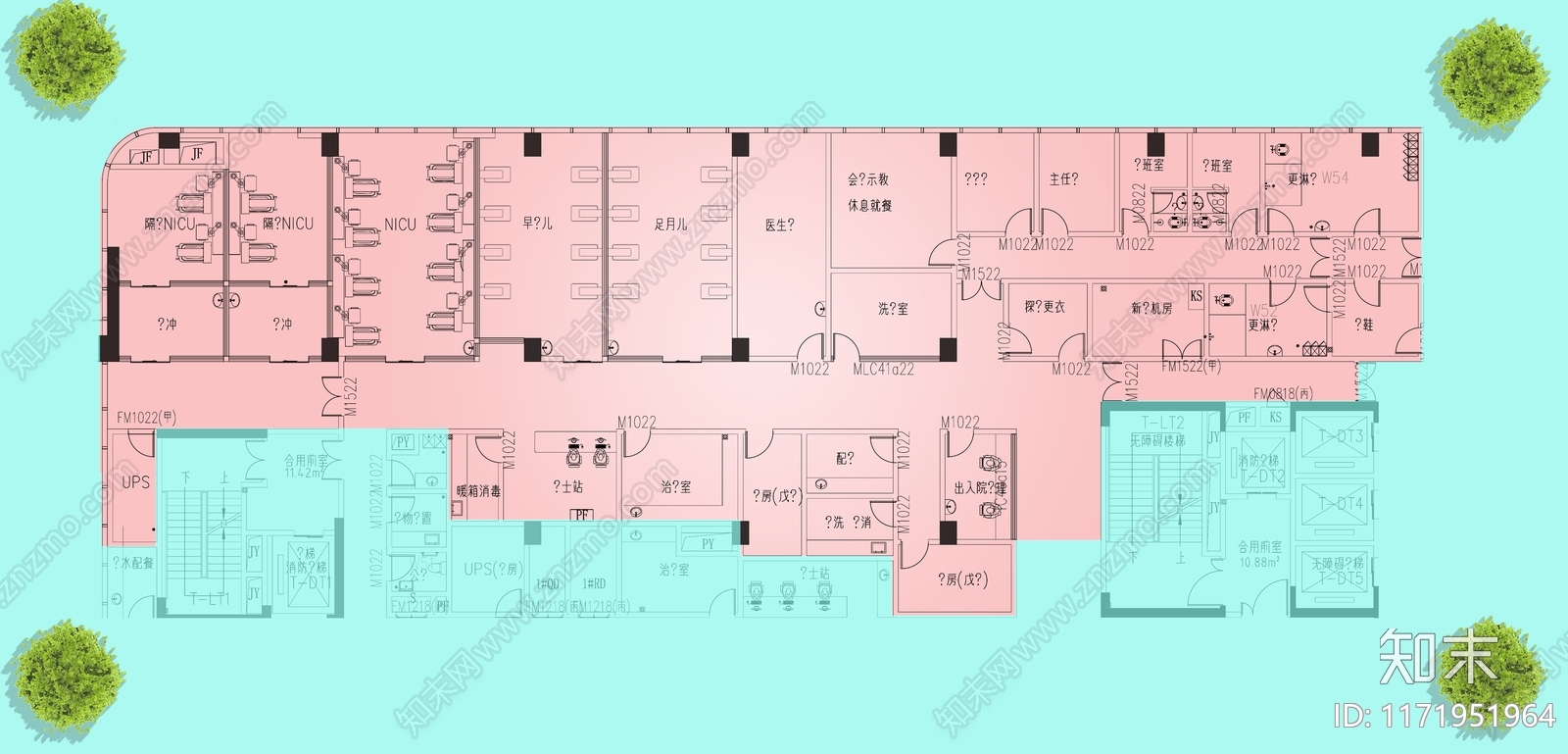 现代医院cad施工图下载【ID:1171951964】