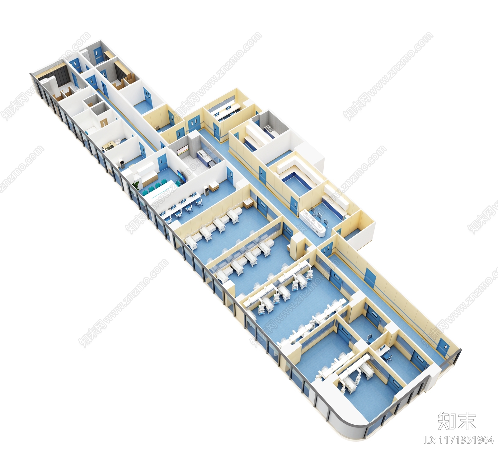 现代医院cad施工图下载【ID:1171951964】