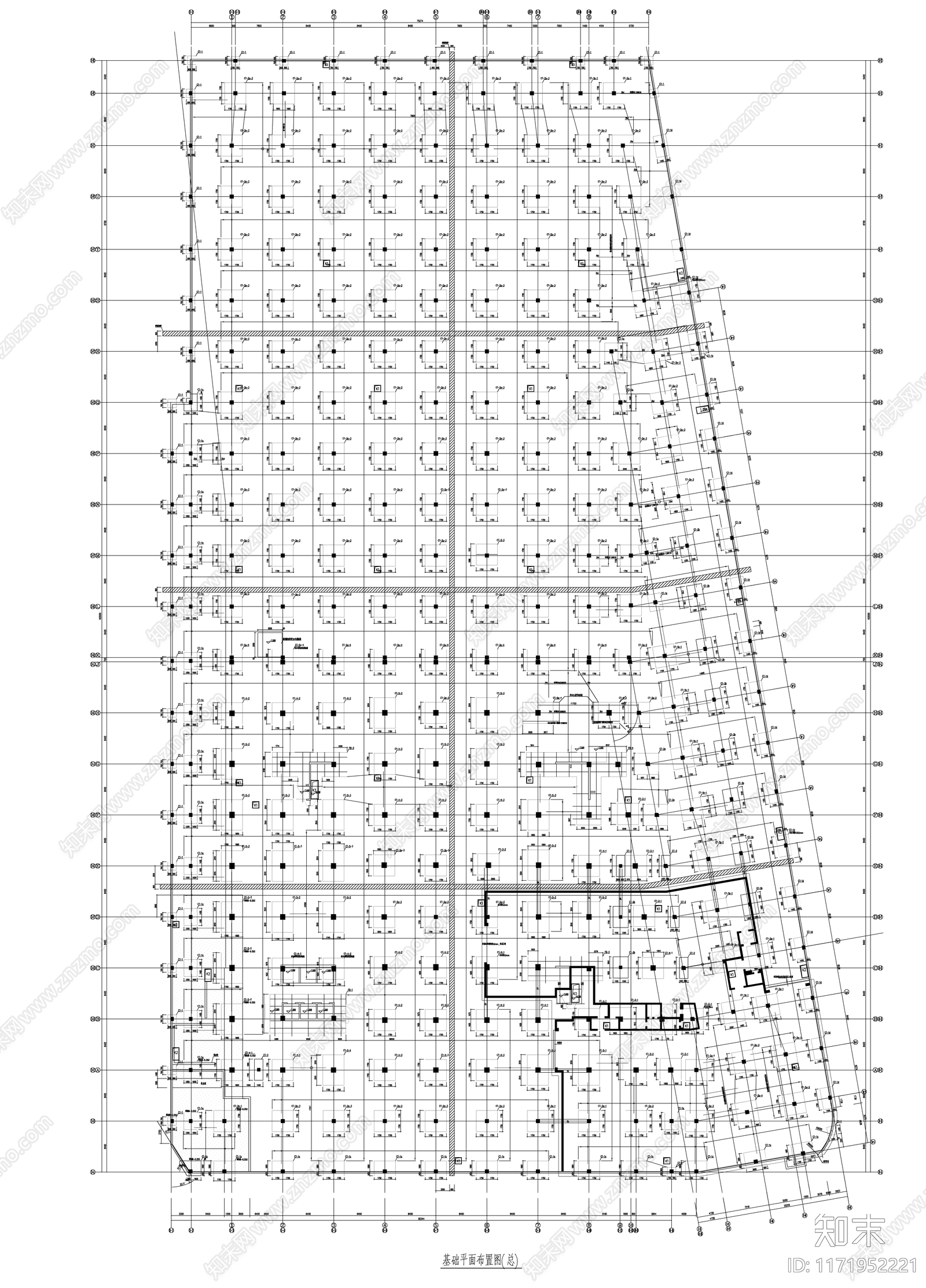 混凝土结构cad施工图下载【ID:1171952221】