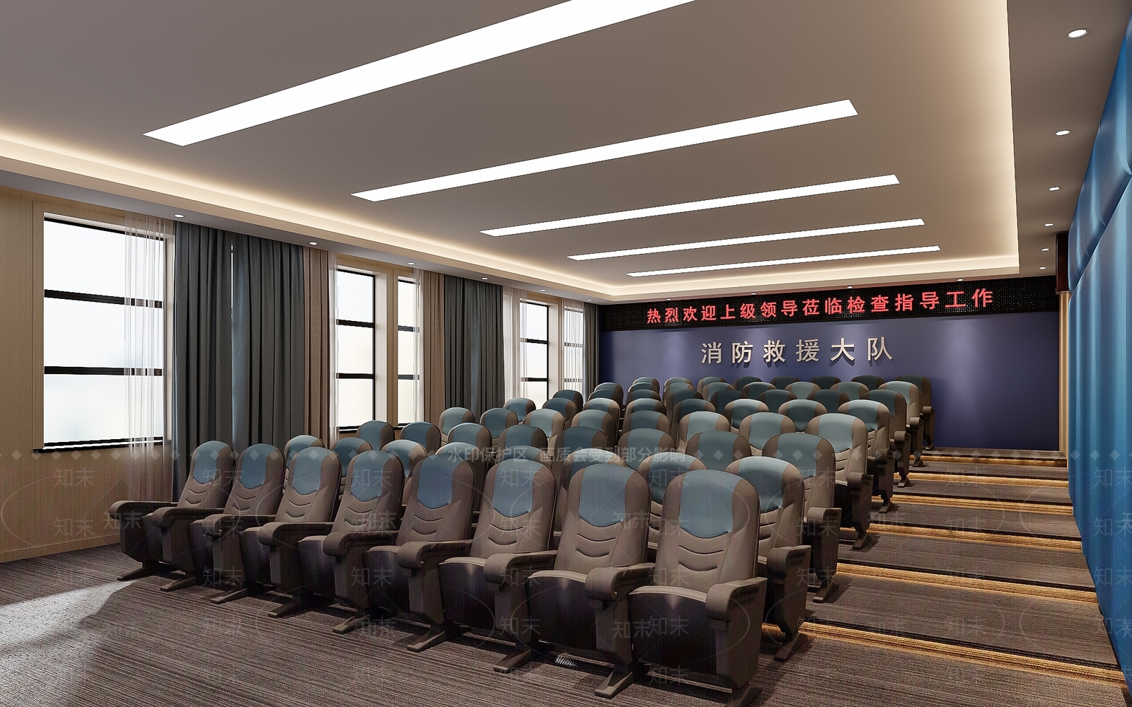 现代会议室3D模型下载【ID:1171953940】