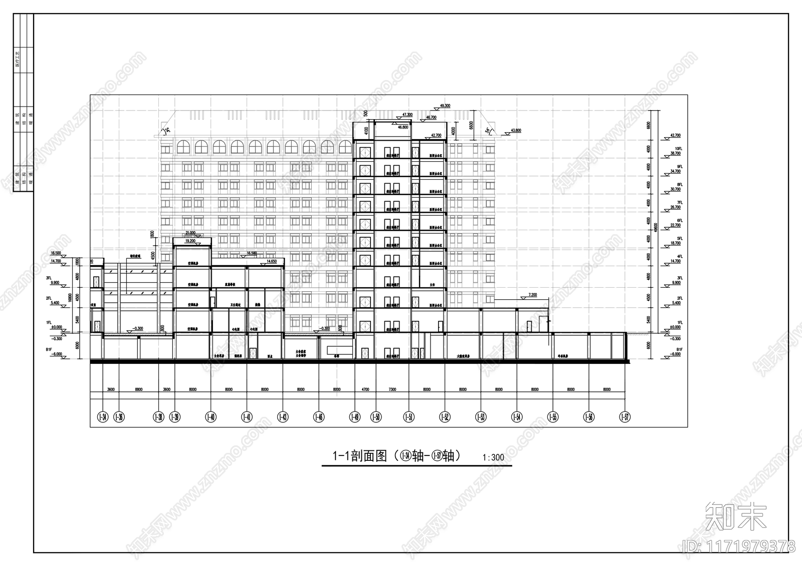 医院建筑施工图下载【ID:1171979378】