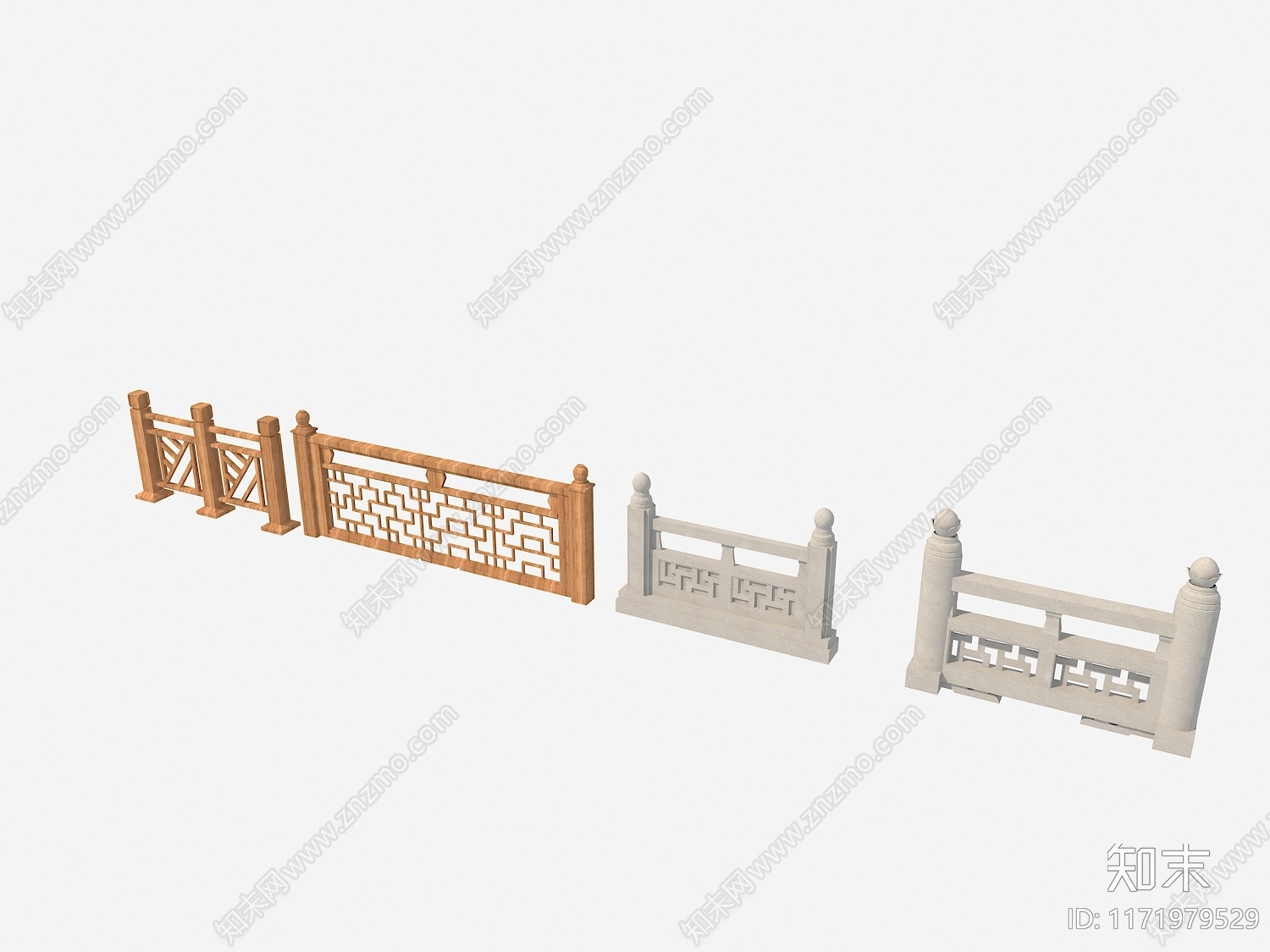 新中式现代古建3D模型下载【ID:1171979529】