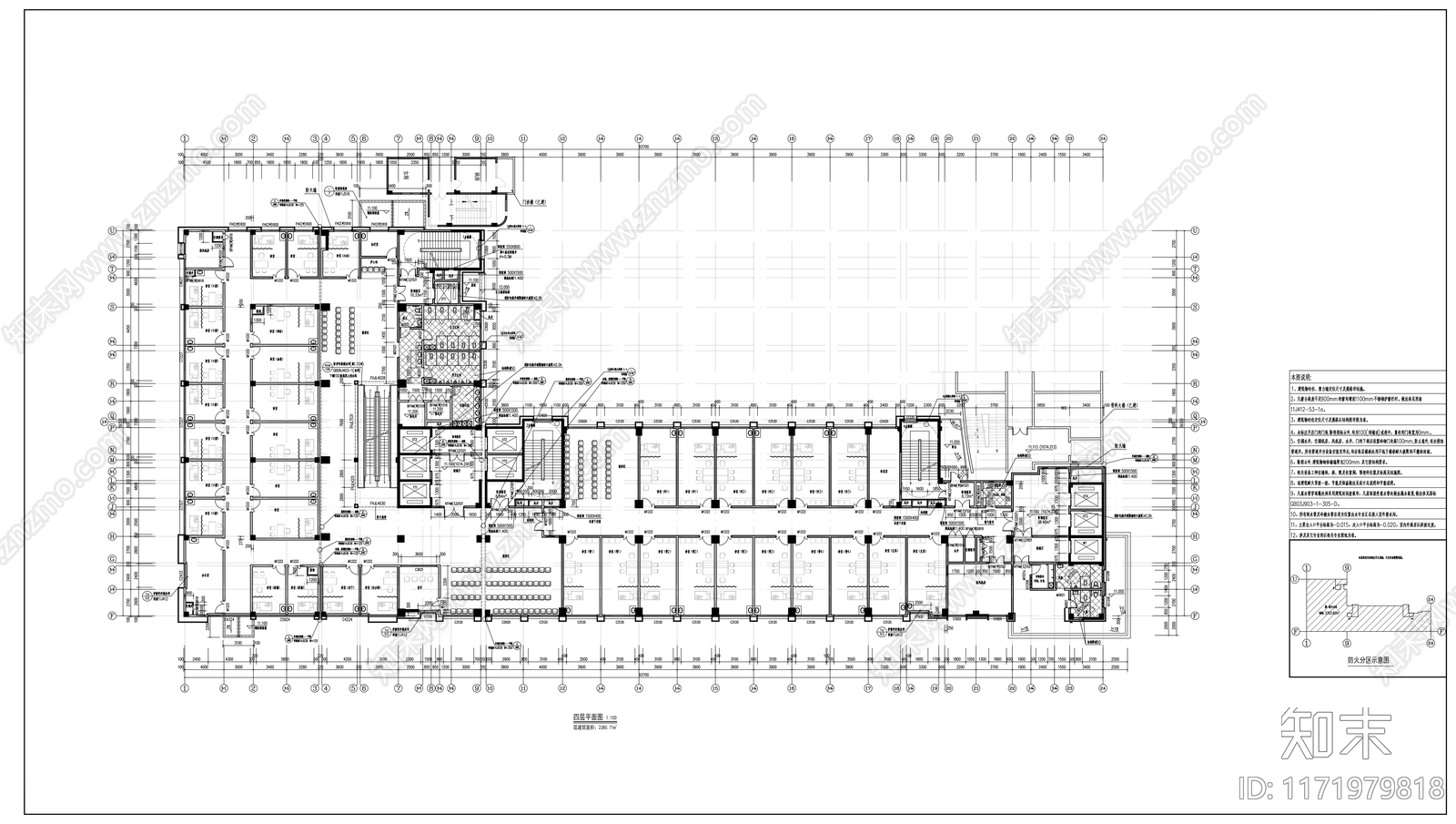 现代医院建筑cad施工图下载【ID:1171979818】
