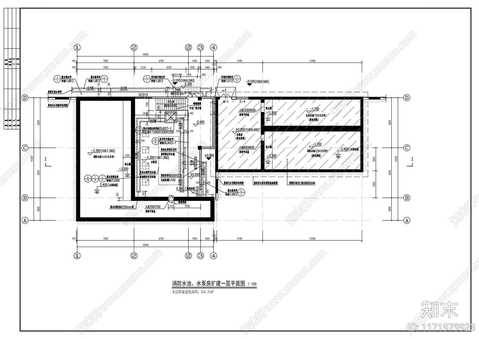 现代消防站施工图下载【ID:1171979923】