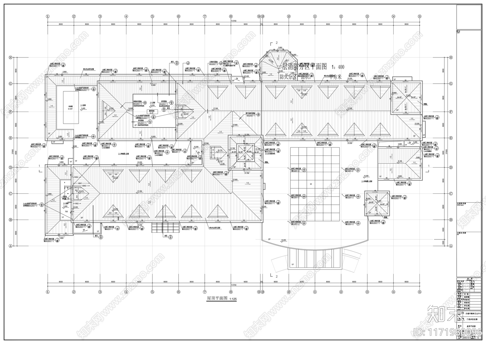 现代医院建筑cad施工图下载【ID:1171980096】
