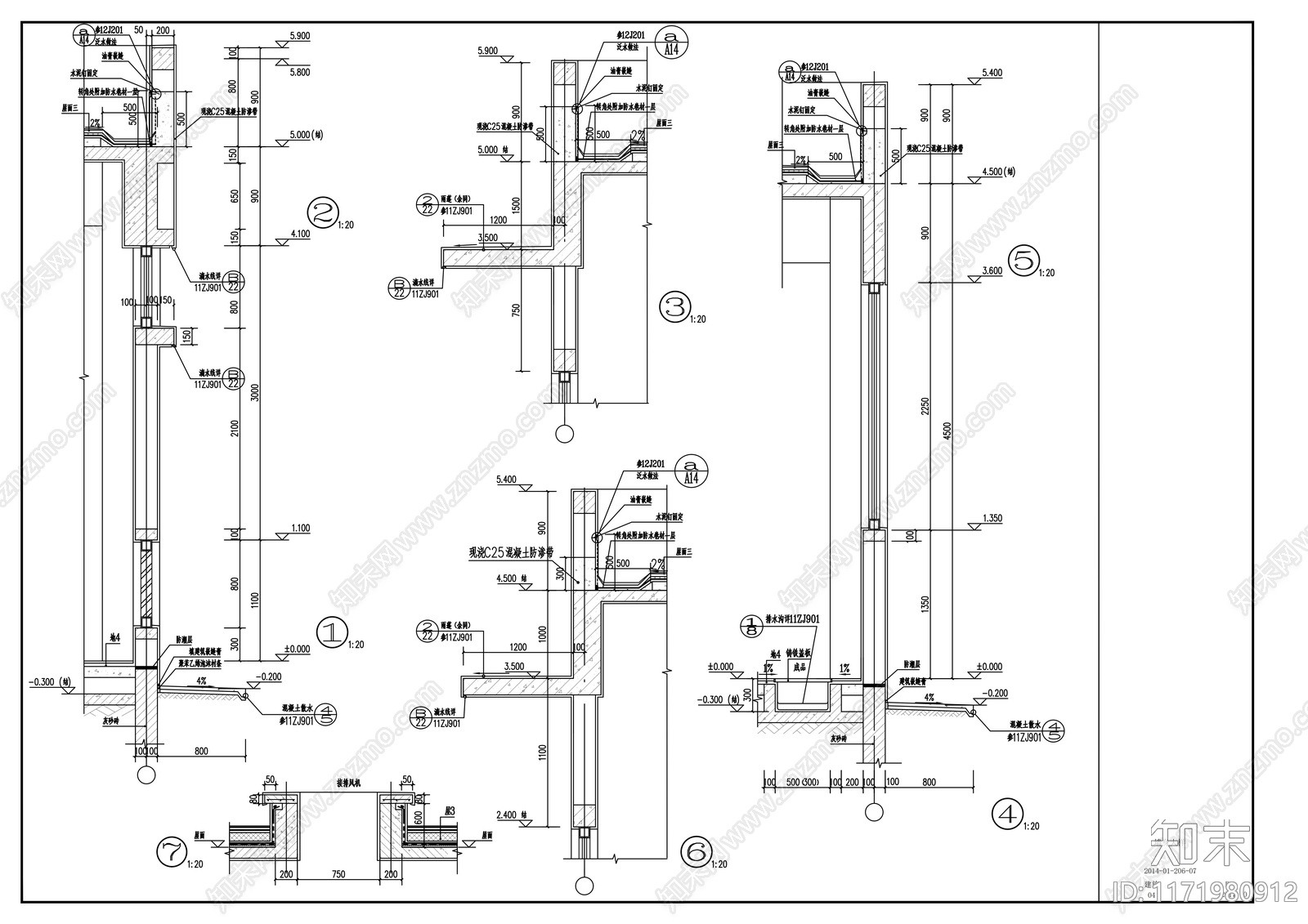 现代医院建筑cad施工图下载【ID:1171980912】