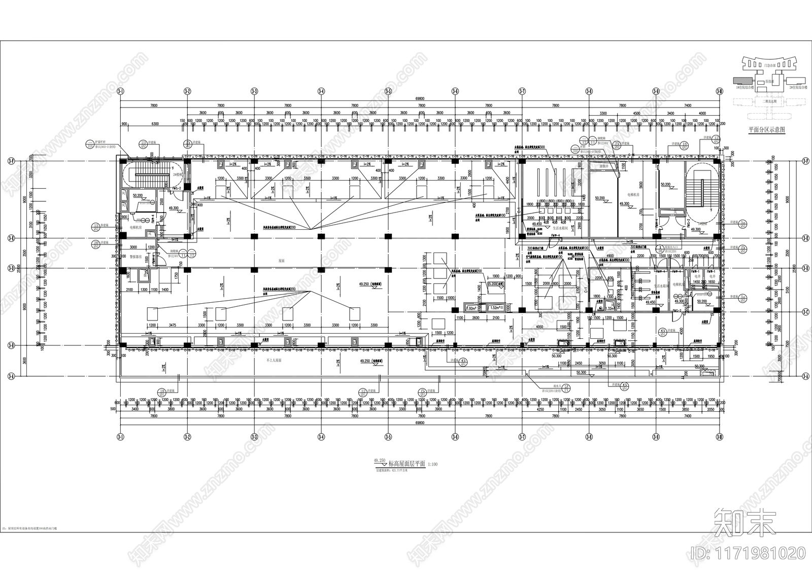 现代医院建筑cad施工图下载【ID:1171981020】