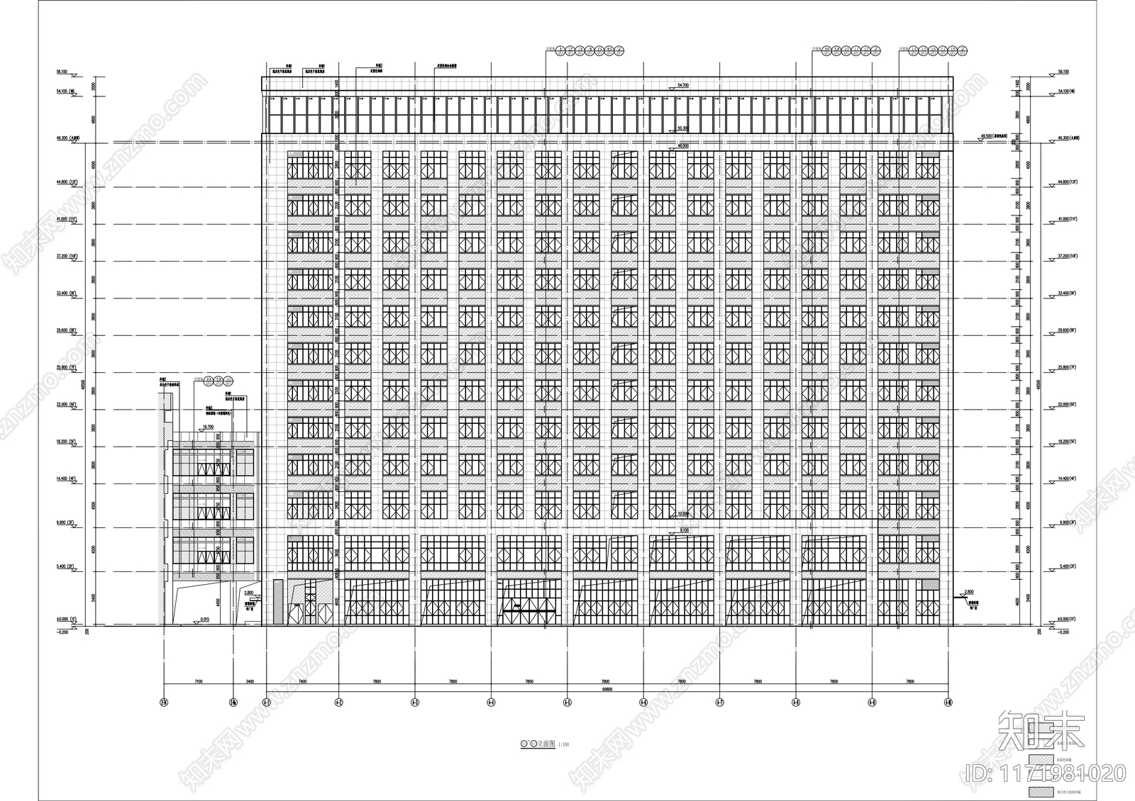 现代医院建筑cad施工图下载【ID:1171981020】