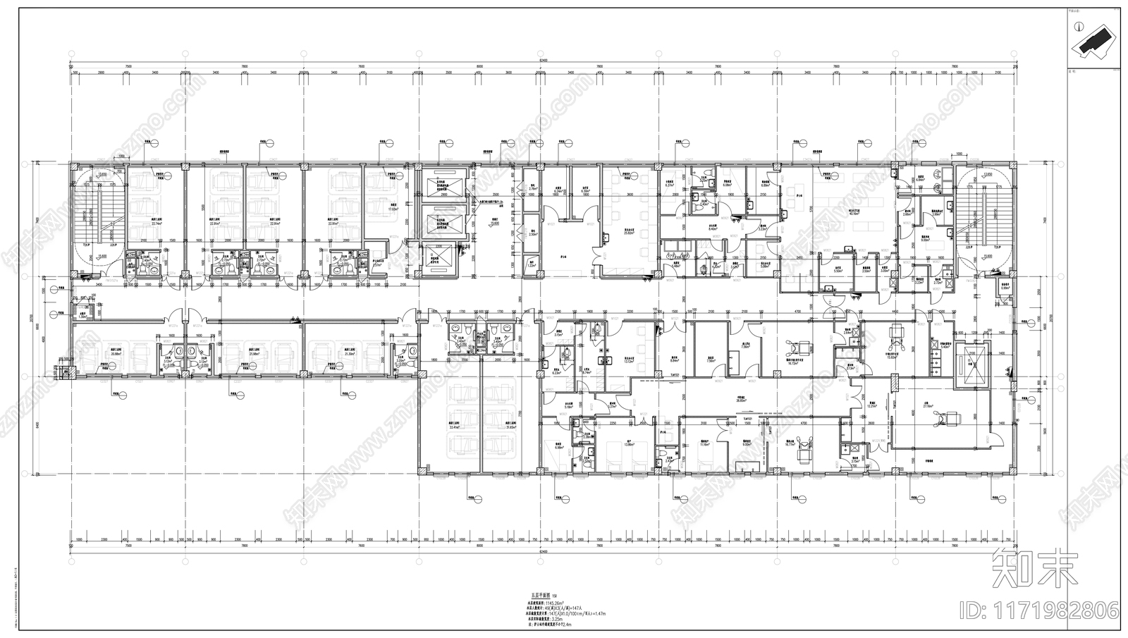 现代医院建筑施工图下载【ID:1171982806】