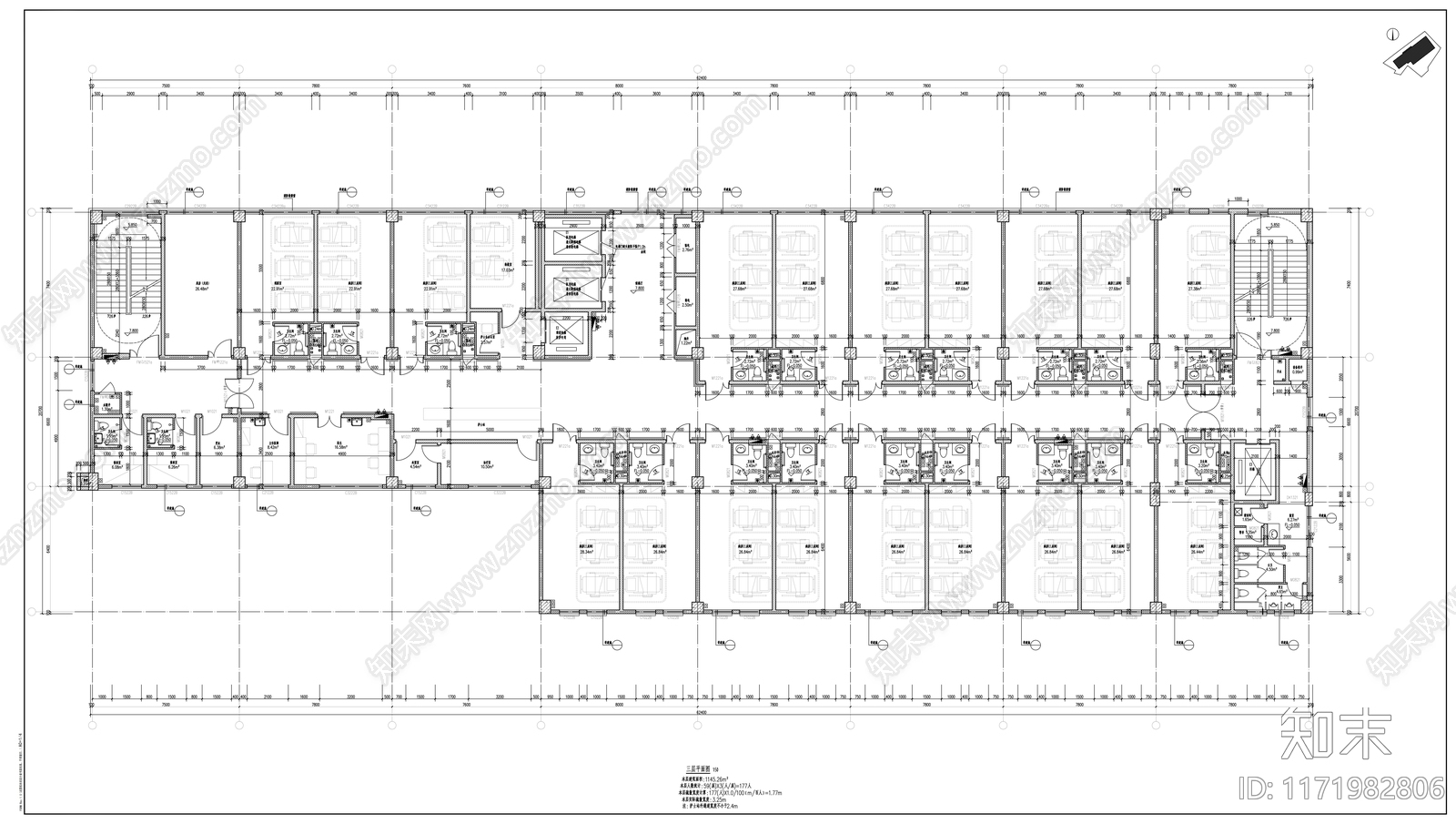 现代医院建筑施工图下载【ID:1171982806】